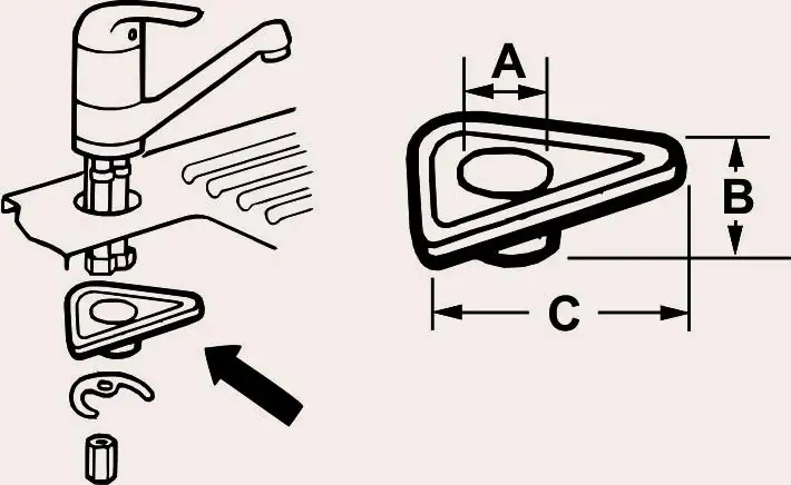 Cornat Armaturen-Stabilisierungsplatte 35 mm