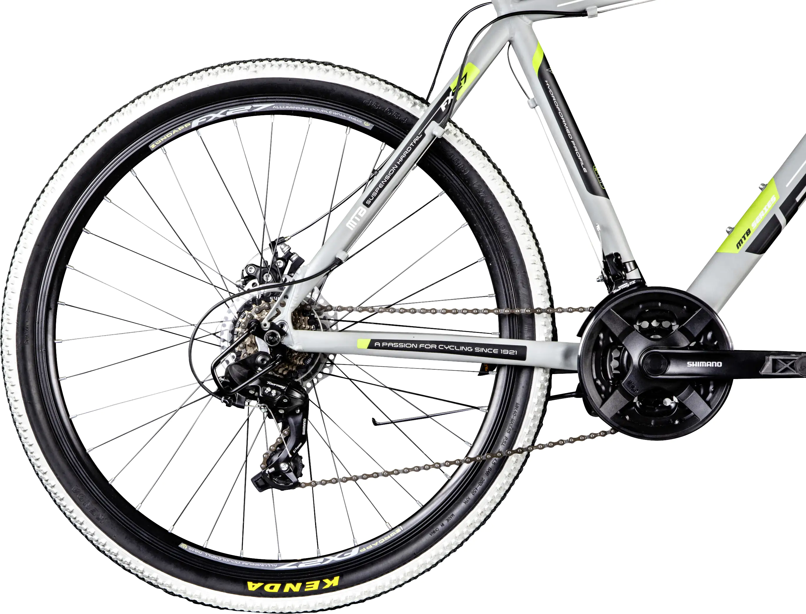 Zündapp Mountainbike FX27 650B MTB Hardtail 27,5 Zoll RH 48cm 21-Gang grau grün Zündapp Mountainbike FX27 650B MTB Hardtail 27,5 Zoll RH 48cm 21-Gang grau grün