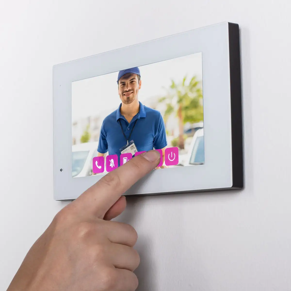 Byron Video-Türsprechanlage DIC-25712 7 Zoll Display, kabelgebunden Byron Video-Türsprechanlage DIC-25712 7 Zoll Display, kabelgebunden
