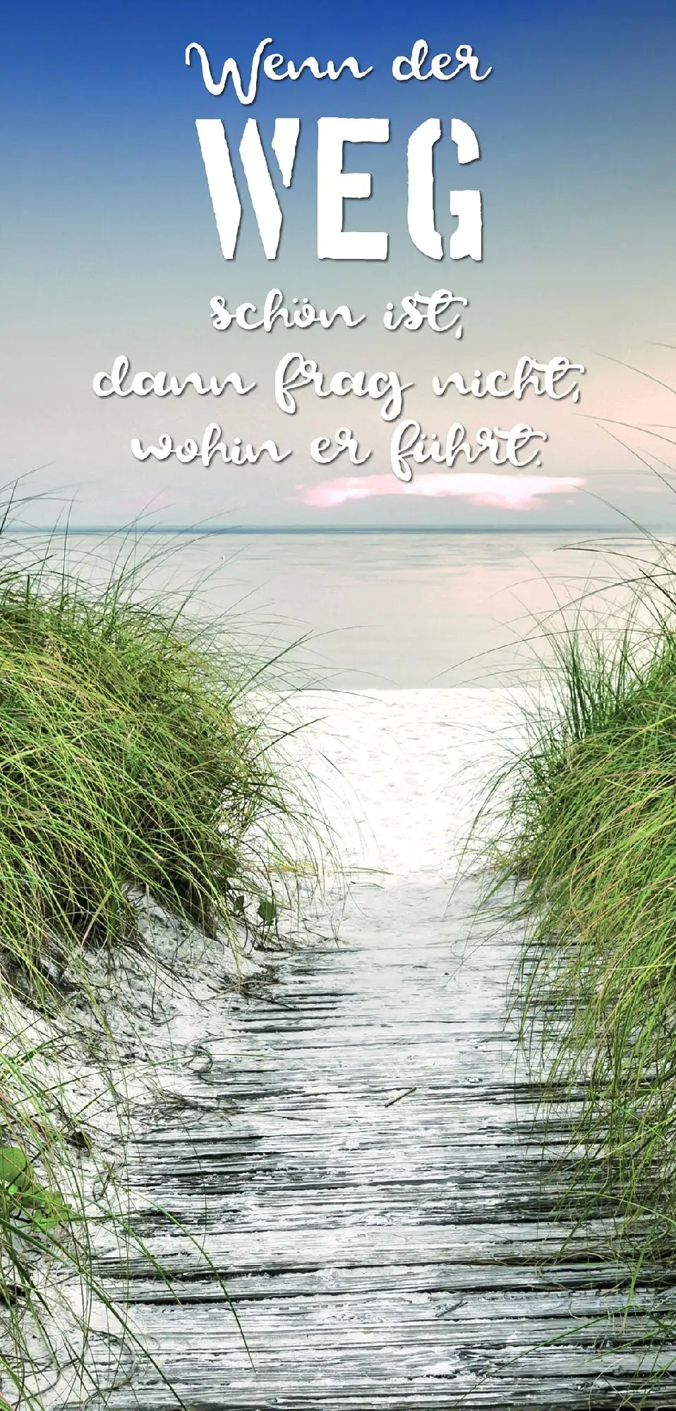 Deco-Block Bild - Weg 60 x 29 cm