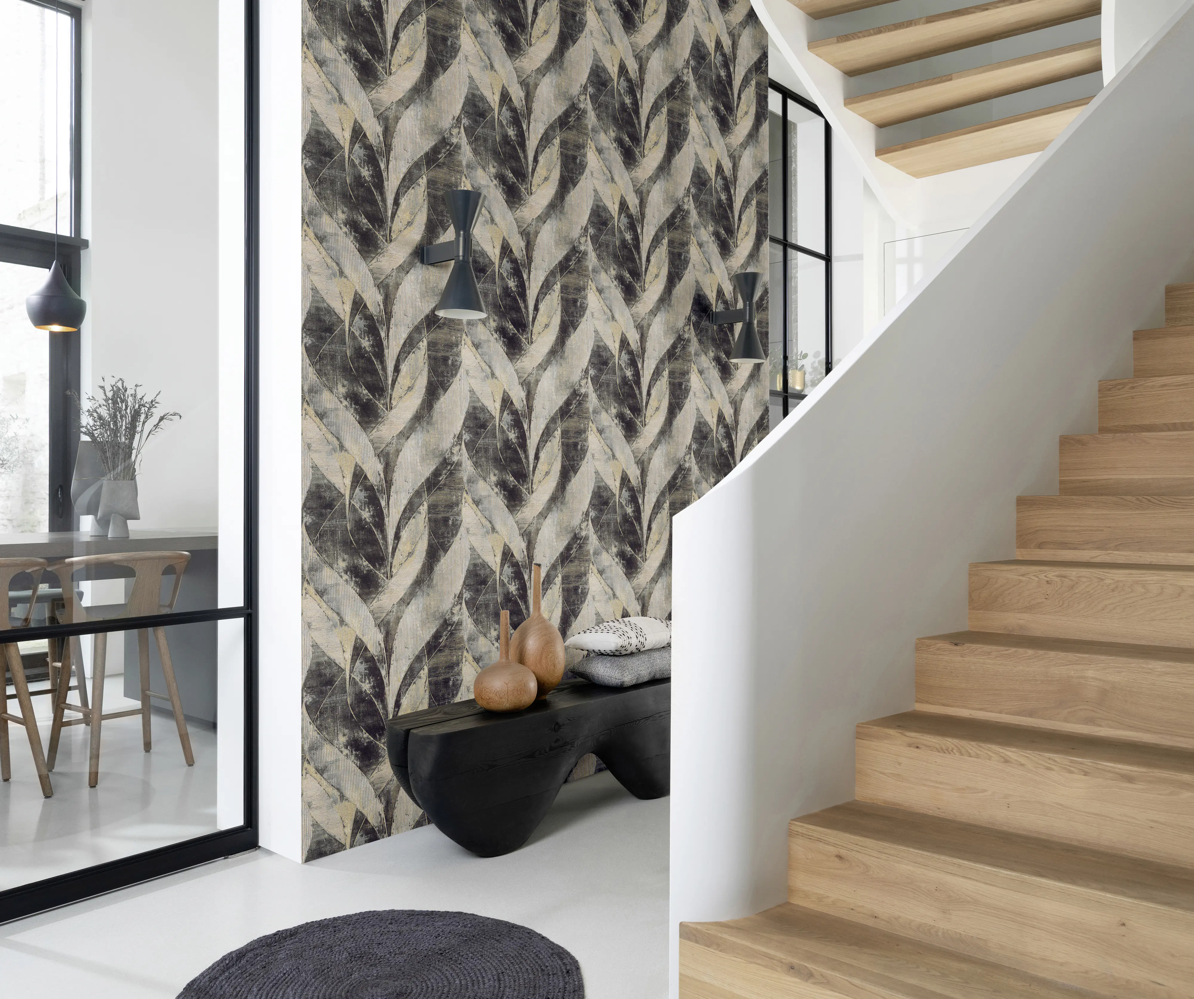 Rasch Vliestapete 520071 Concrete grafik bronze-grün, 10,05 x 0,53 m