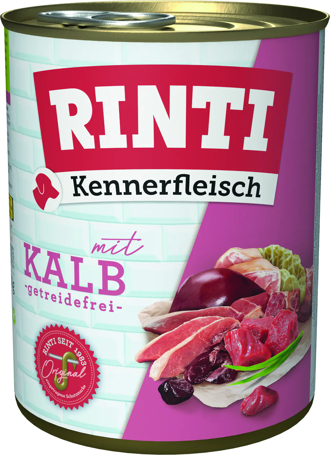 Rinti Kennerfleisch Hundenassfutter Adult 800 g Kalb bei Kartonabnahme