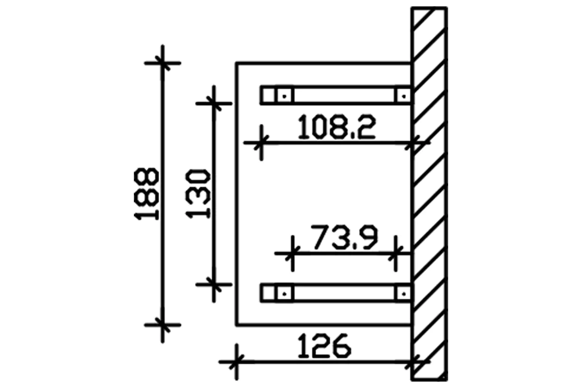 SKAN HOLZ Vordach Wesel Typ 4 188 x 126 cm, natur SKAN HOLZ Vordach Wesel Typ 4 188 x 126 cm, natur