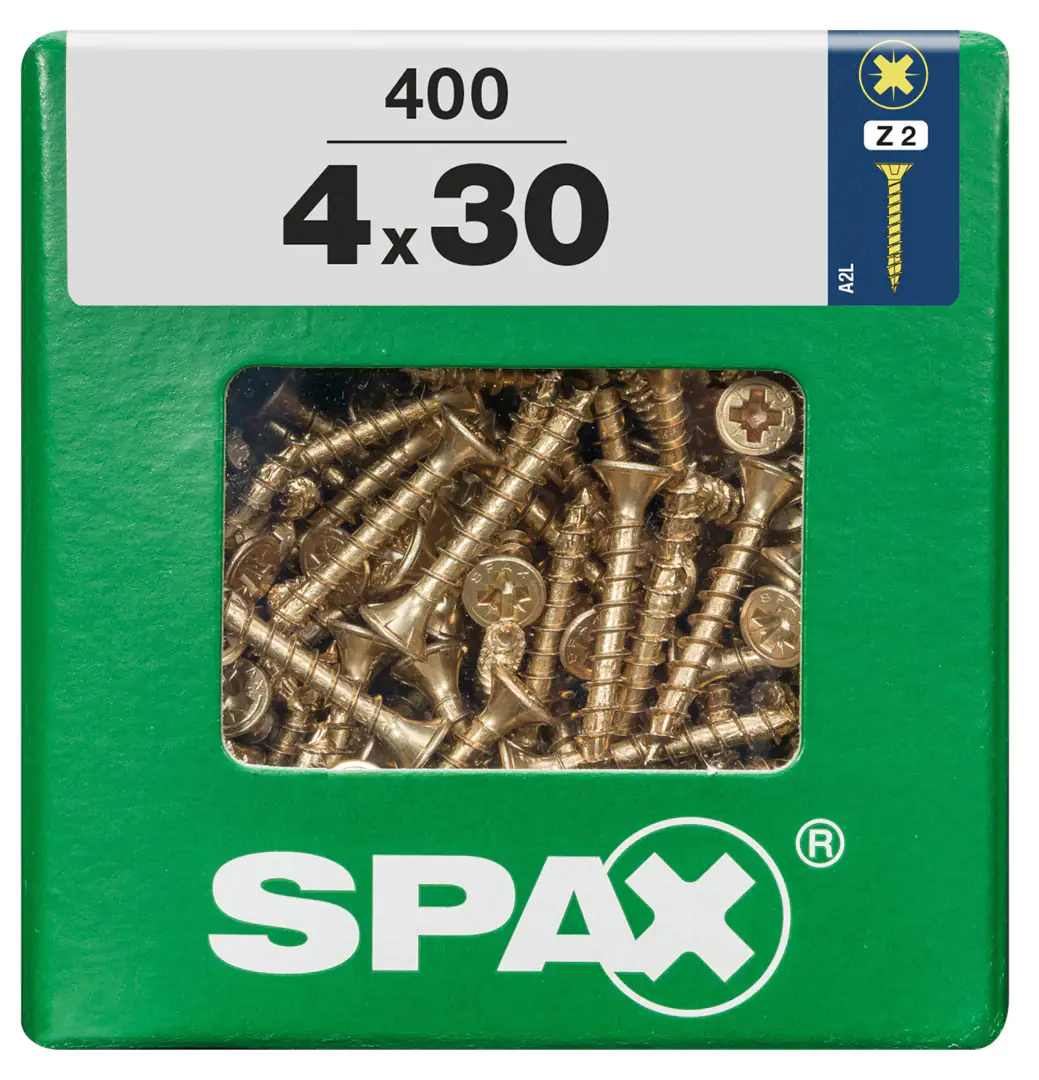 Spax Universalschrauben 4.0 x 30 mm PZ 2 - 400 Stk.