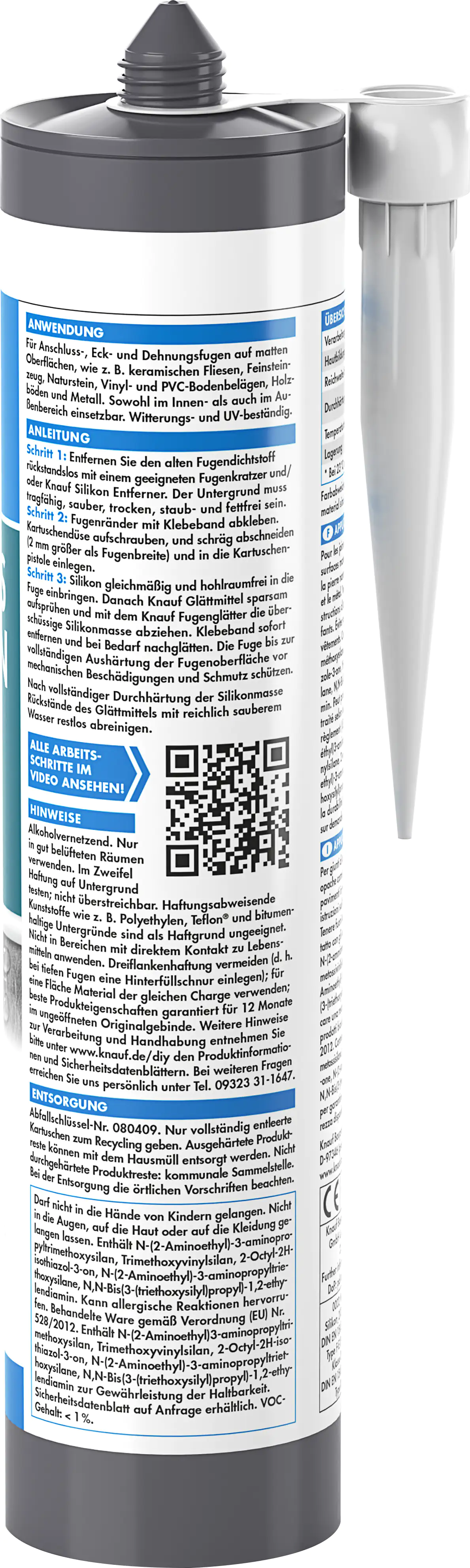 Knauf Mattes Silikon weiß 300 ml