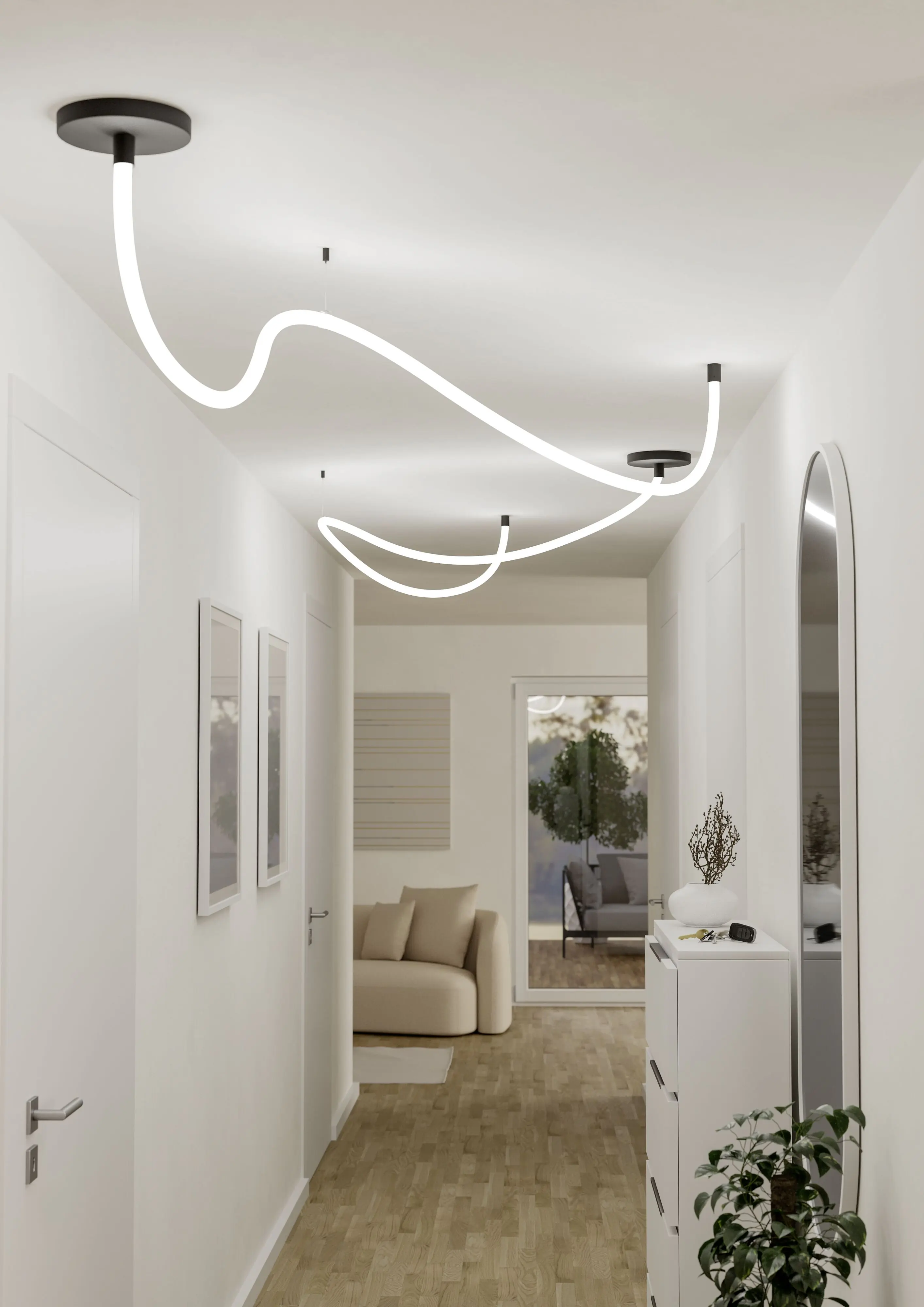 Eglo LED-Lichtschlauch Glow 3 m neutralweiß