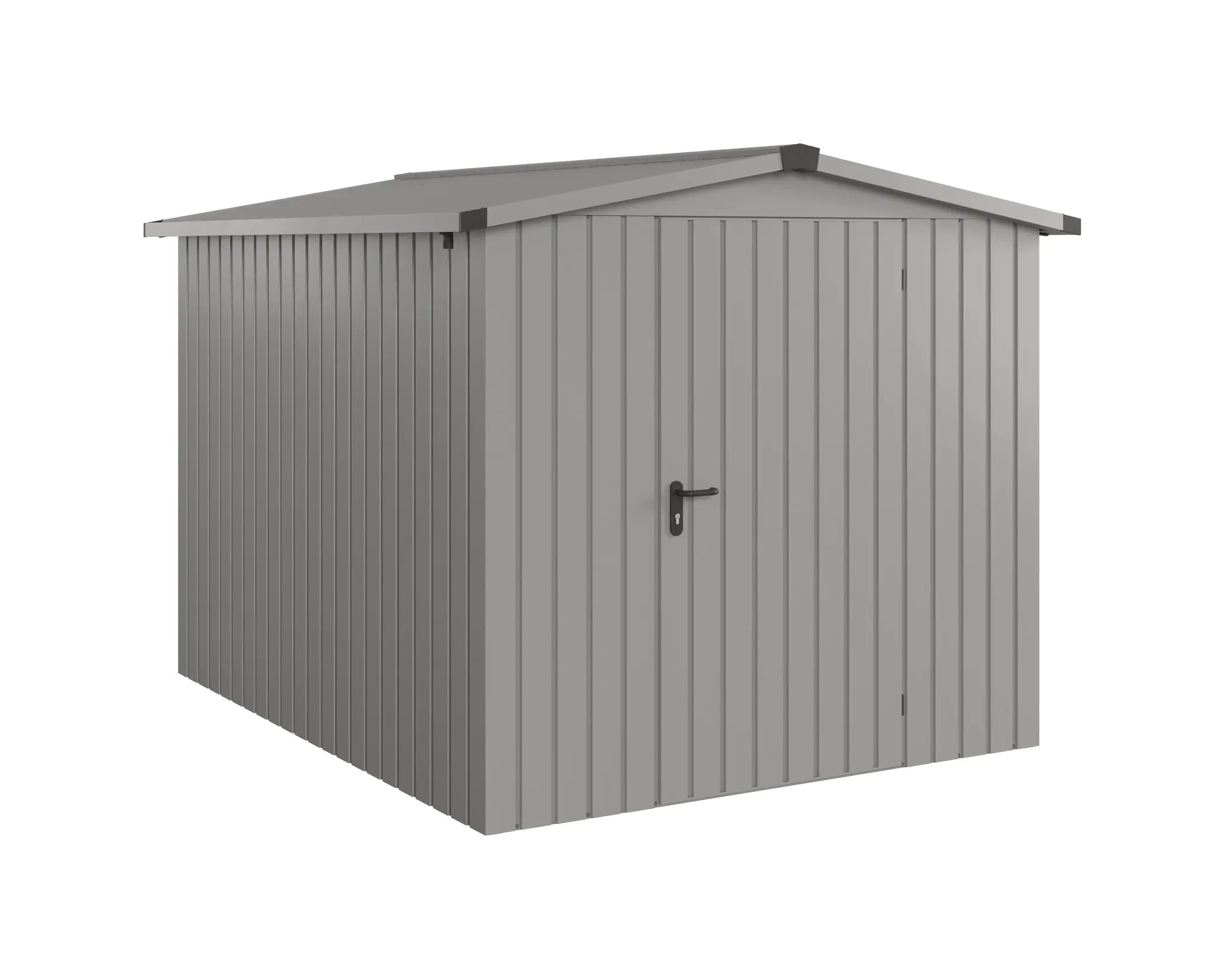 EcoStar Metallgerätehaus Euroline ESD6 graualuminium 214 x 262 cm 1-flg. EcoStar Metallgerätehaus Euroline ESD6 graualuminium 214 x 262 cm 1-flg.