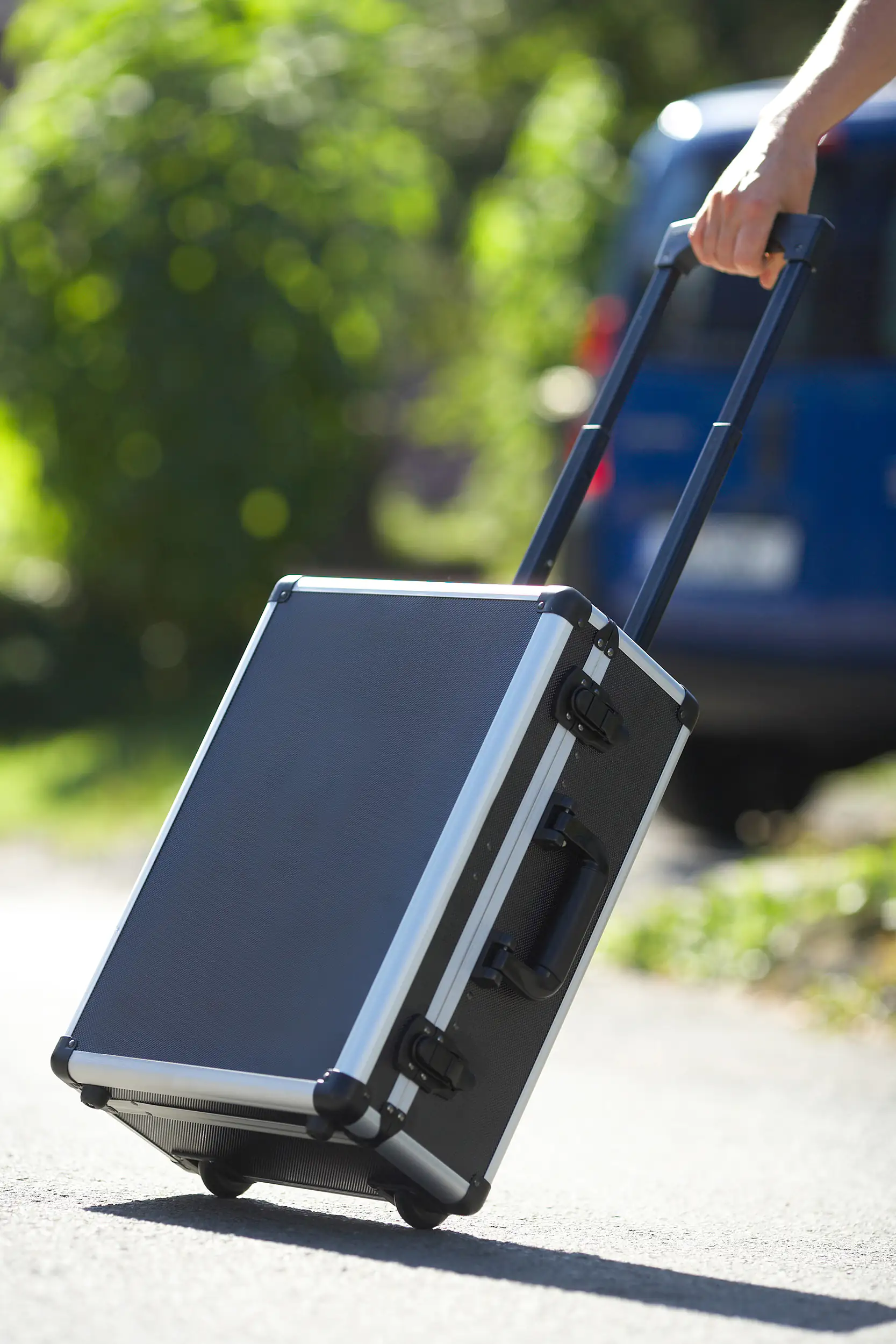 Primaster Werkzeugkoffer-Trolley WK156 rollbar mit Teleskopgriff 156-teilig