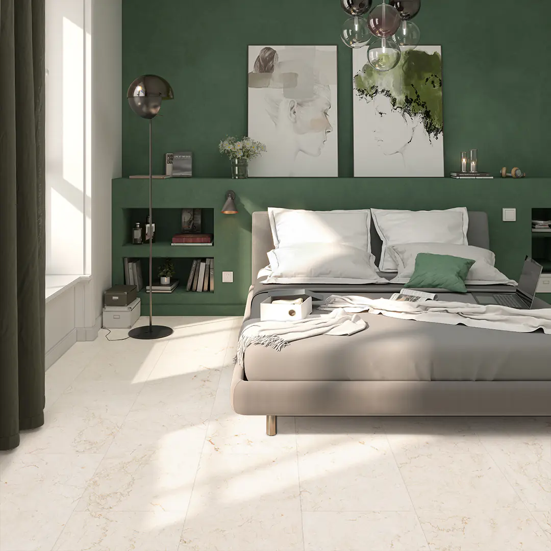 Classen Vinyl Designboden Ceramin Floors Tera Marmor weiß