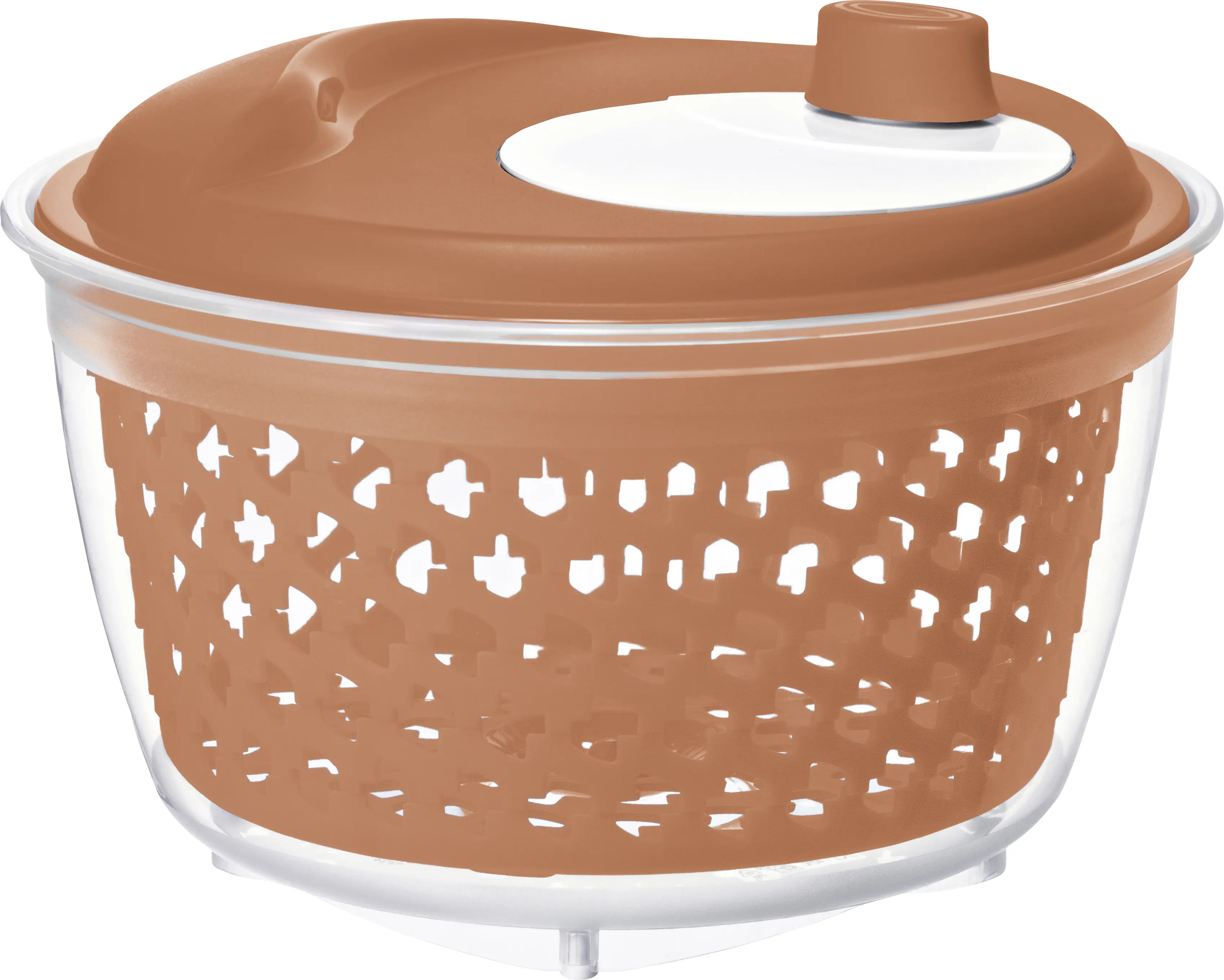 Rotho Salatschleuder Fresh 4,5 L coral clay