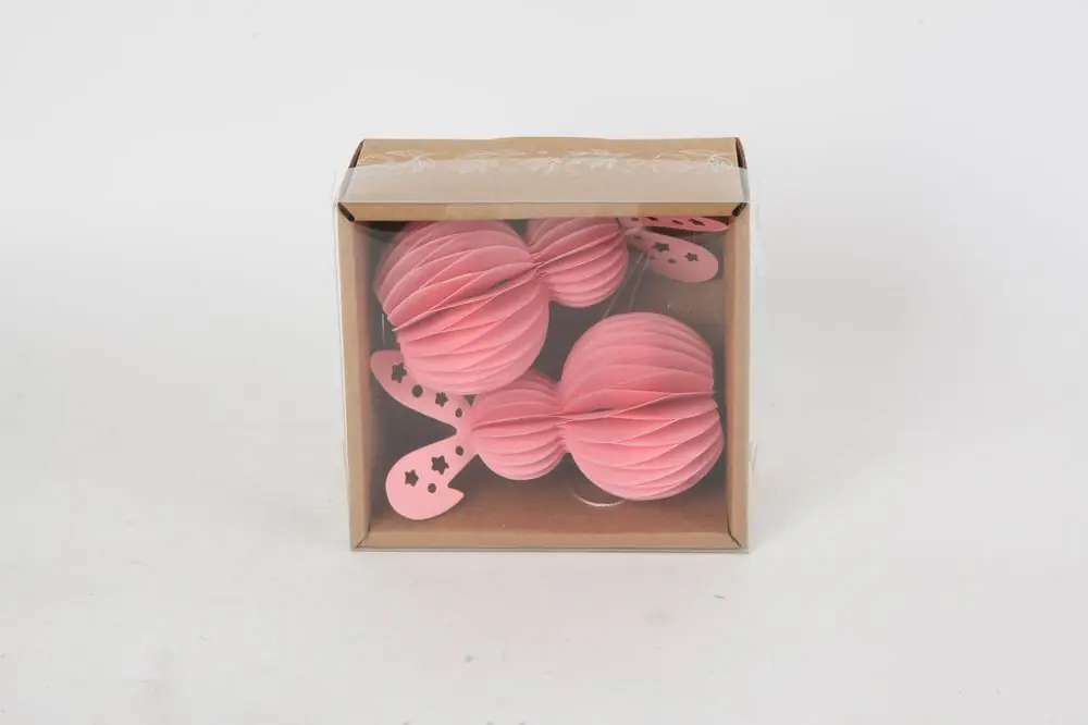 TrendLine Osterei Deko zum aufhängen Papier Ø 6 x 12 cm rosa 6er Set