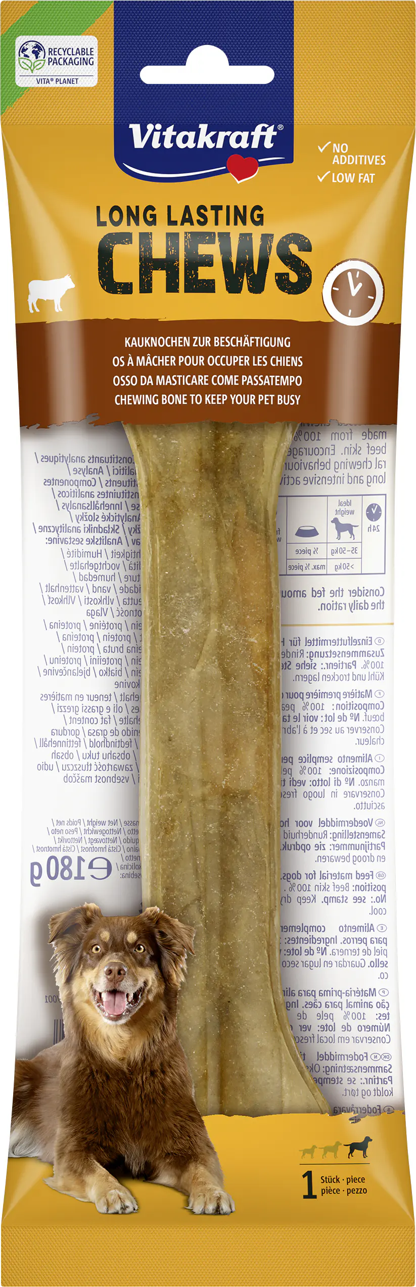 Vitakraft Hundeleckerli Kauknochen 180 g Rind 