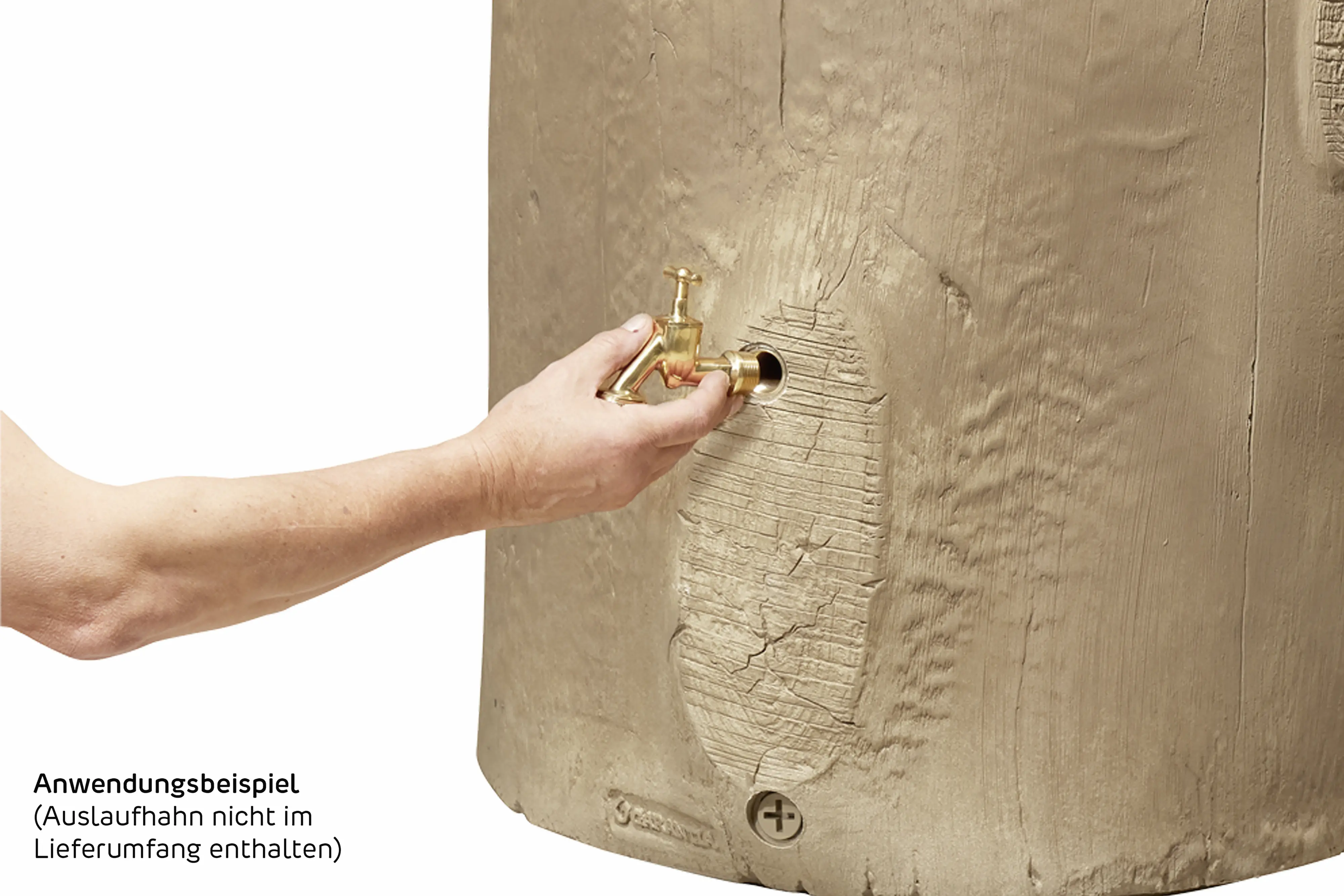 Garantia Regenspeicher Woodstock Baumstamm rund 400 L