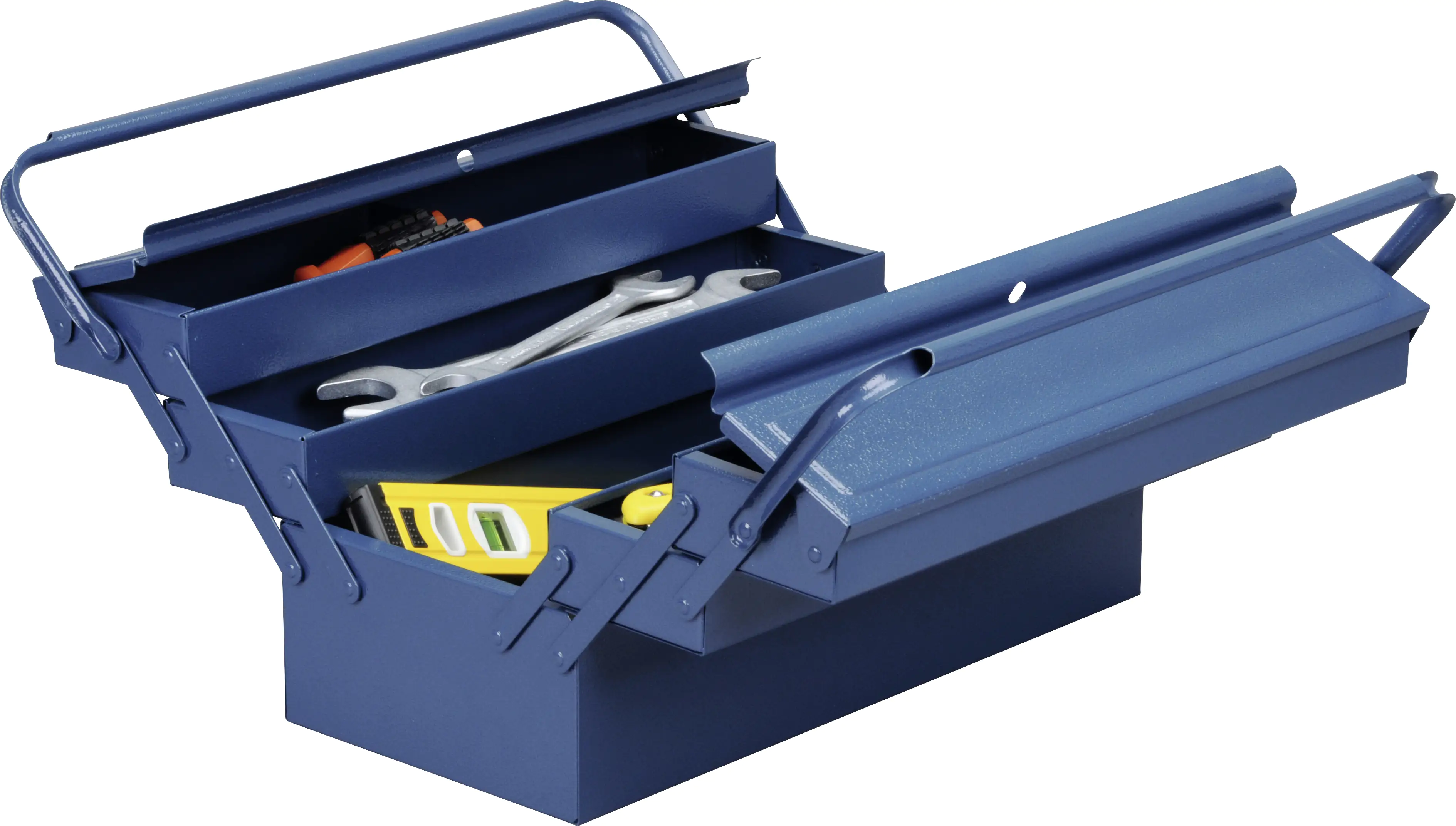4005187906110_2990117 Allit Werkzeugkasten Stahlblech McPlus Metall 5/47 blau ohne Inhalt