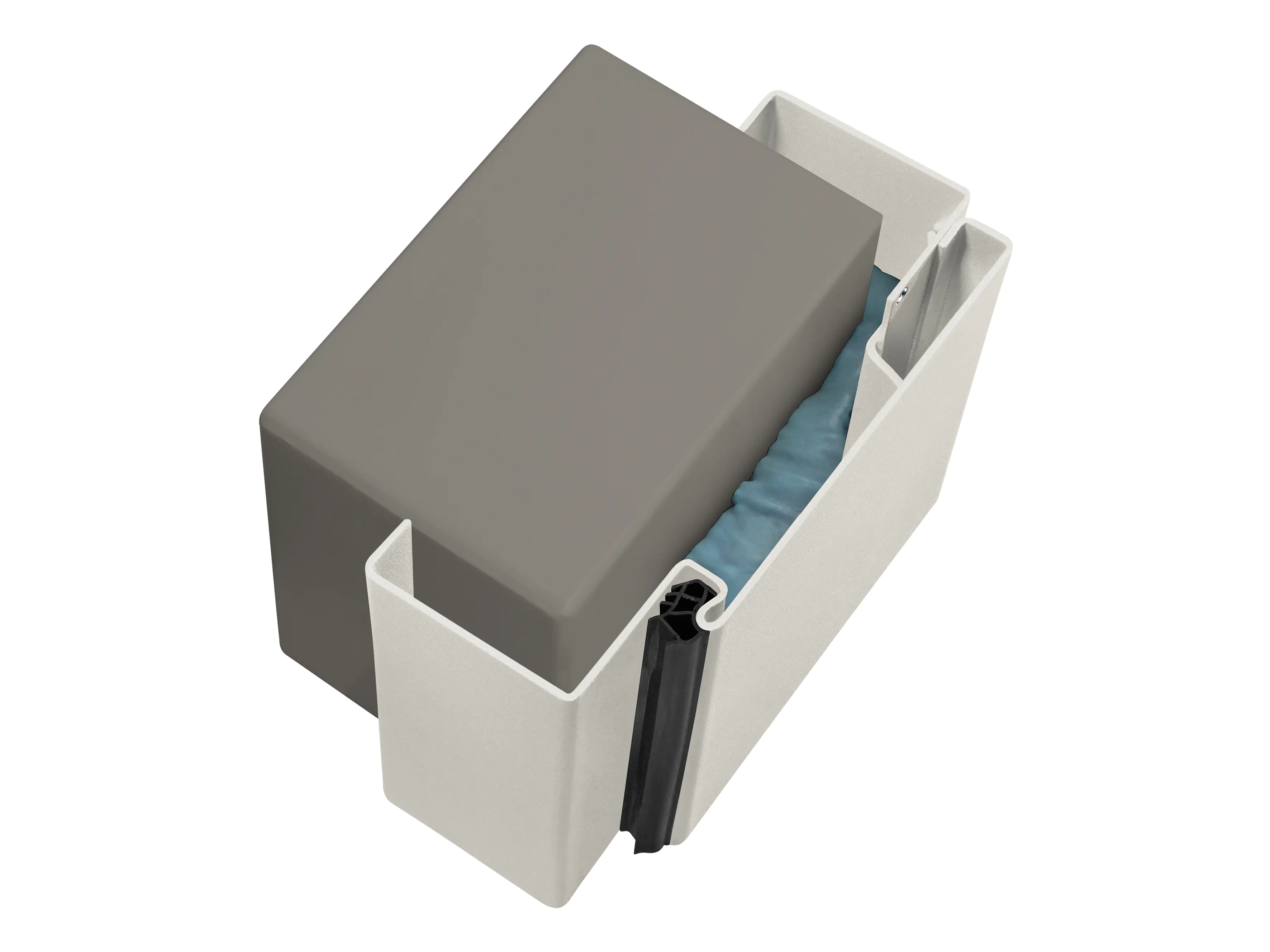 Hörmann Mauerwerkzarge Ständerwerkzarge 100 x 212,5 mm Links/Rechts lichtgrau