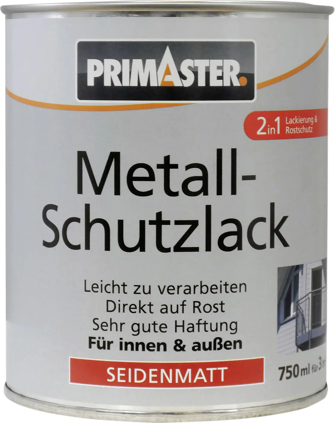 Primaster Metall-Schutzlack RAL 5010 750 ml enzianblau seidenmatt