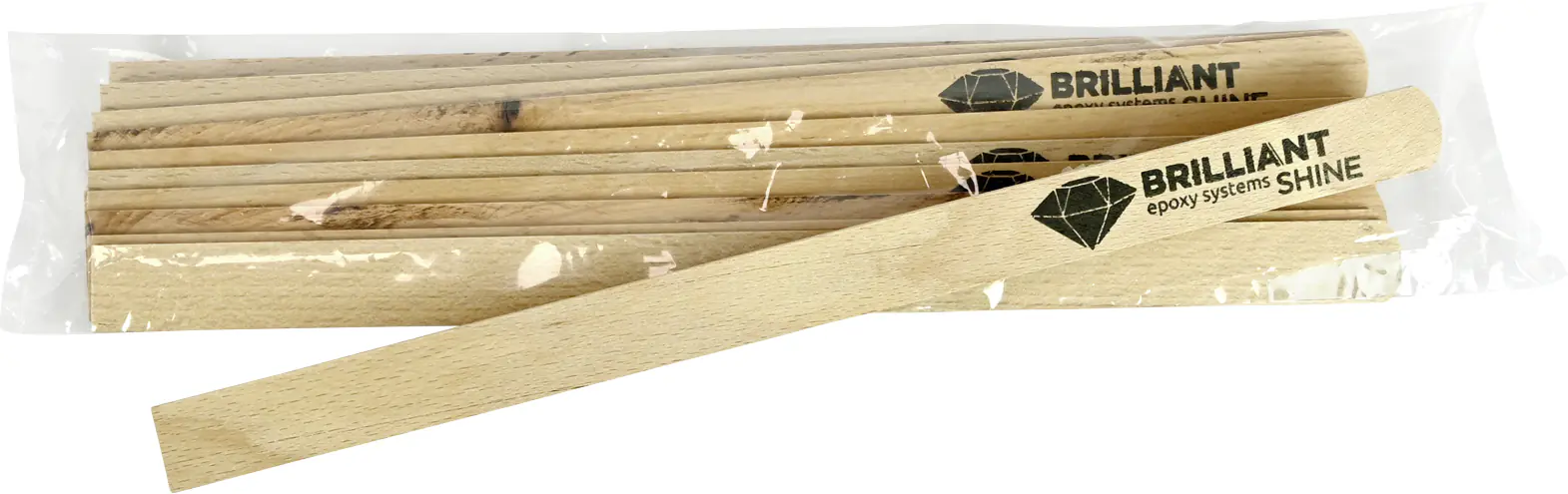 Rührstäbe Holz stabile Ausführung 30 cm lang 10 Stück