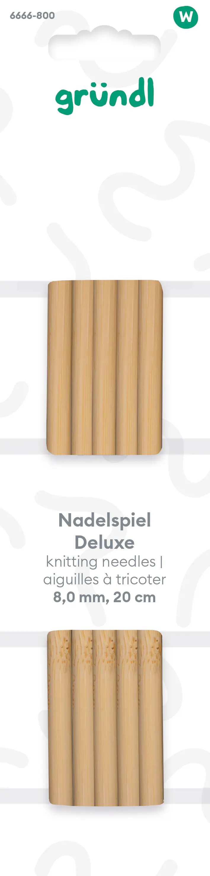 Gründl Nadelspiel Deluxe 8 mm 20 cm