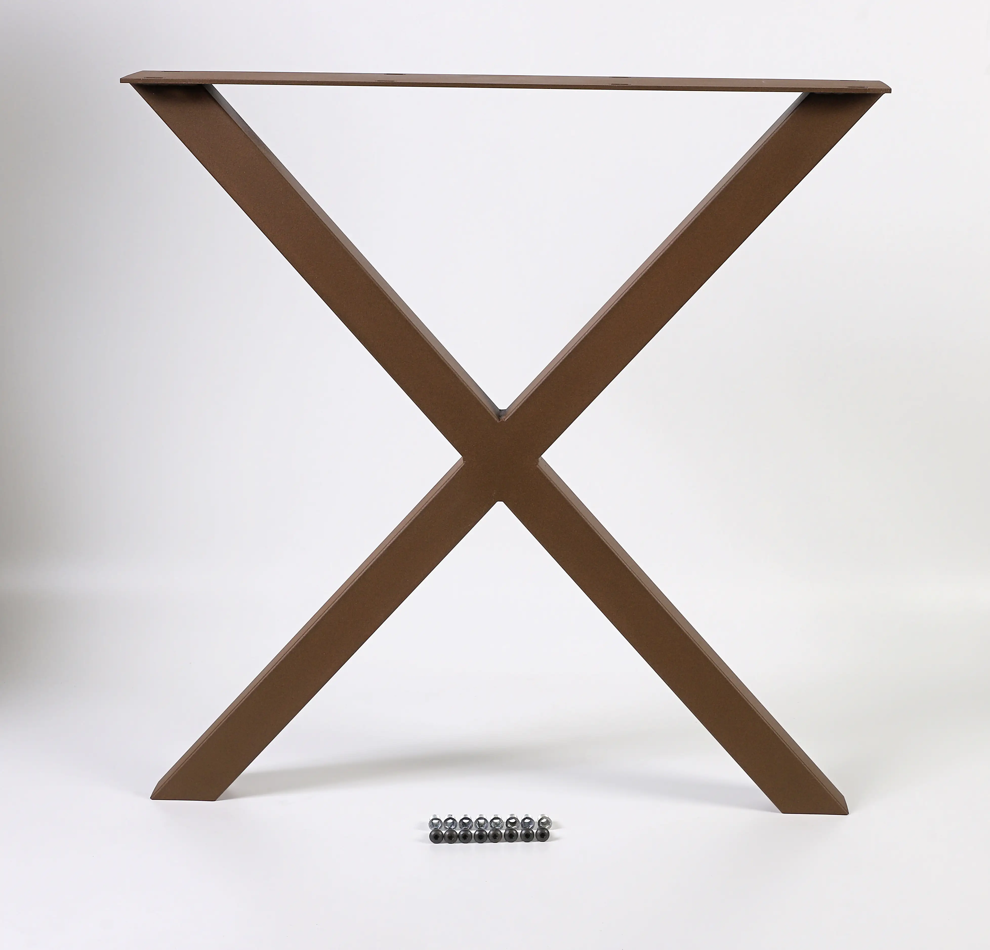 Dieda Tischbein X-Form rostoptik Maße: 71,0 x 70,0 x 10,0 cm