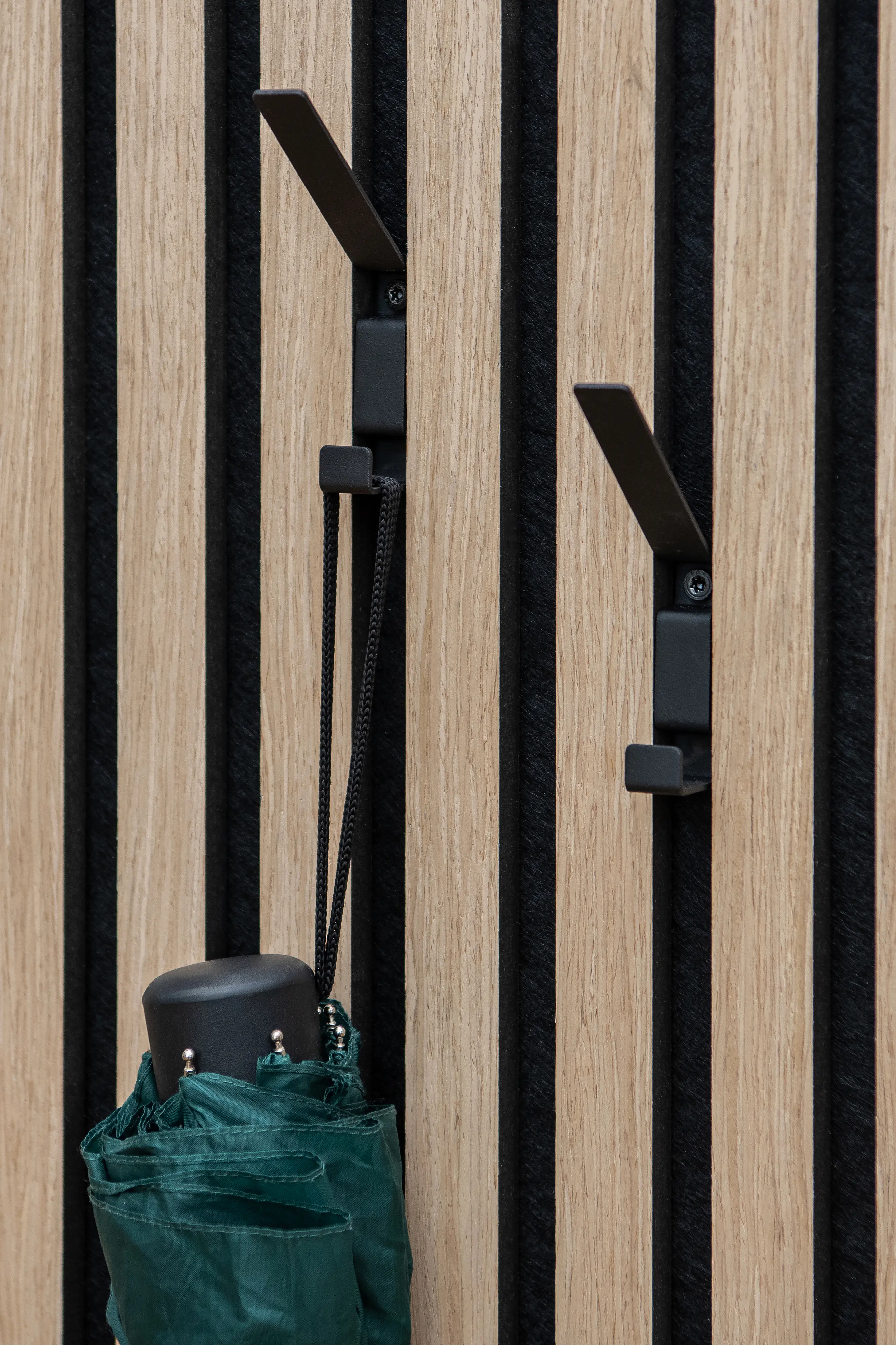 Neuhofer Garderobenhaken für Akustikpaneele 9,4 x 1,4 x 6 cm 2 Stück