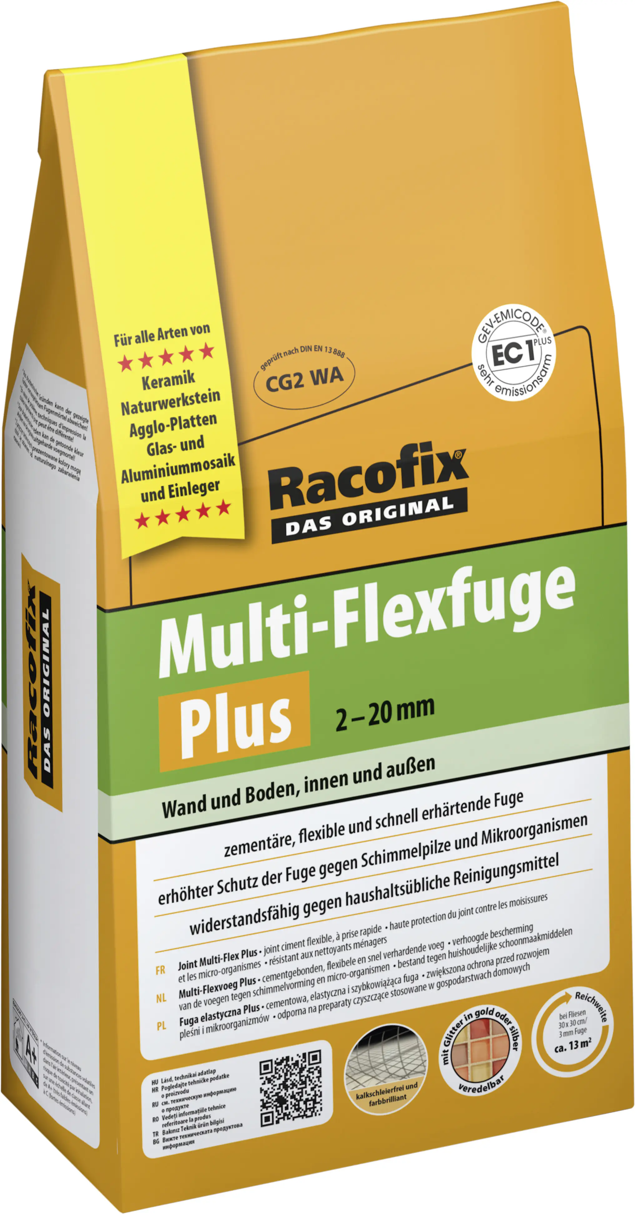 Racofix Multi Flexfuge PLUS 2 - 12 mm schwarz 4 kg Racofix Multi Flexfuge PLUS 2 - 12 mm schwarz 4 kg