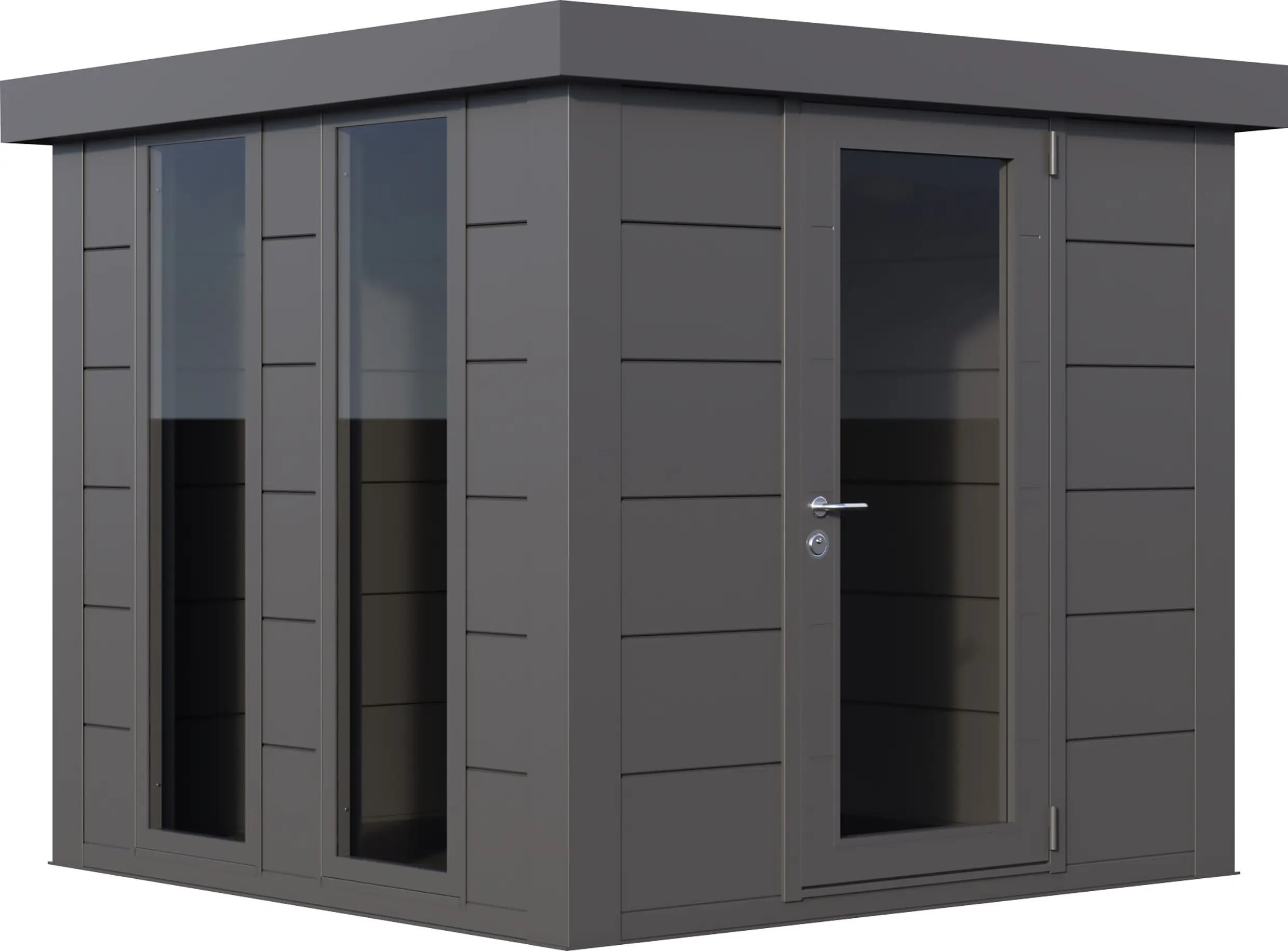 Telluria Gerätehaus Luminato 2424 granitgrau 238 x 238 cm