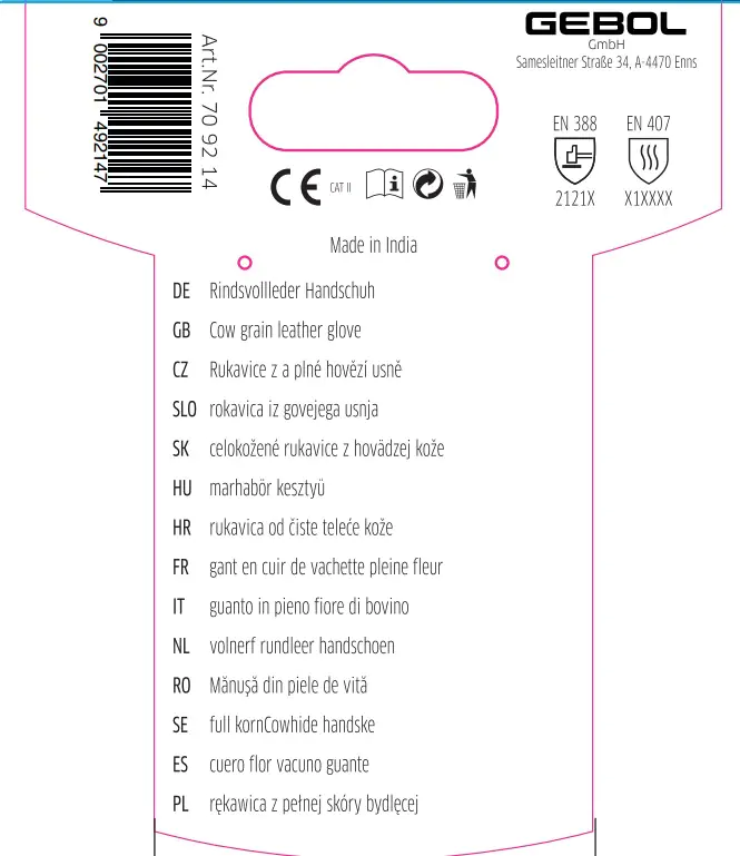 Gebol Handschuh Driver   Gebol Handschuh Driver