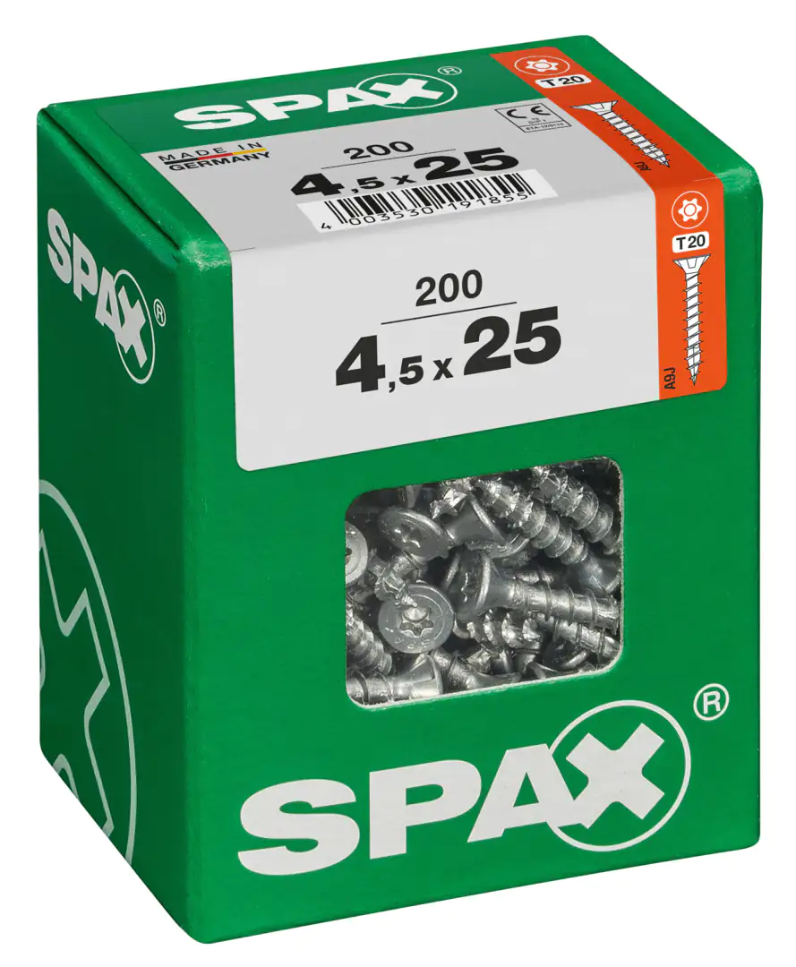 Spax Universalschrauben 4.5 x 25 mm TX 20 - 200 Stk.