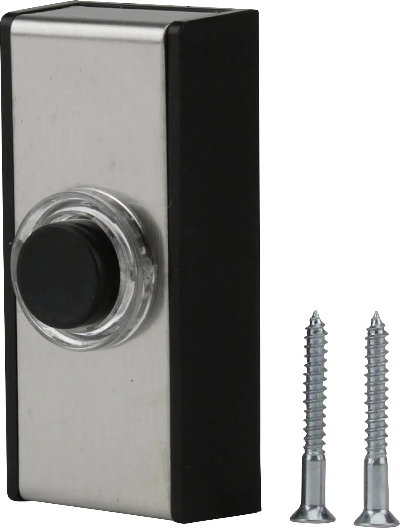 FRIEDLAND Klingel-Taster Aufputz silber/schwarz FRIEDLAND Klingel-Taster Aufputz silber/schwarz