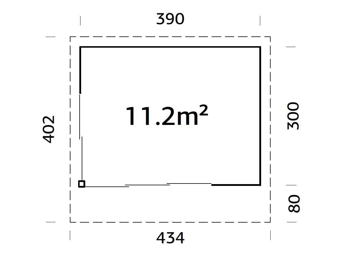 Palmako Gartenhaus Andrea 390 x 300 cm Slide Plus mit Schiebetüren naturbelassen Palmako Gartenhaus Andrea 390 x 300 cm Slide Plus mit Schiebetüren naturbelassen