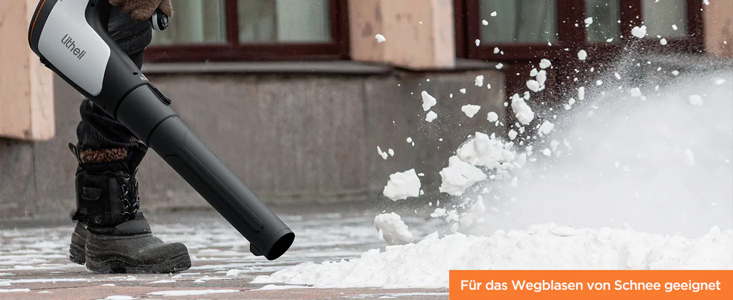 Litheli Akku-Laubbläser U20 2x20V, inkl. 2 Akkus 4.0Ah