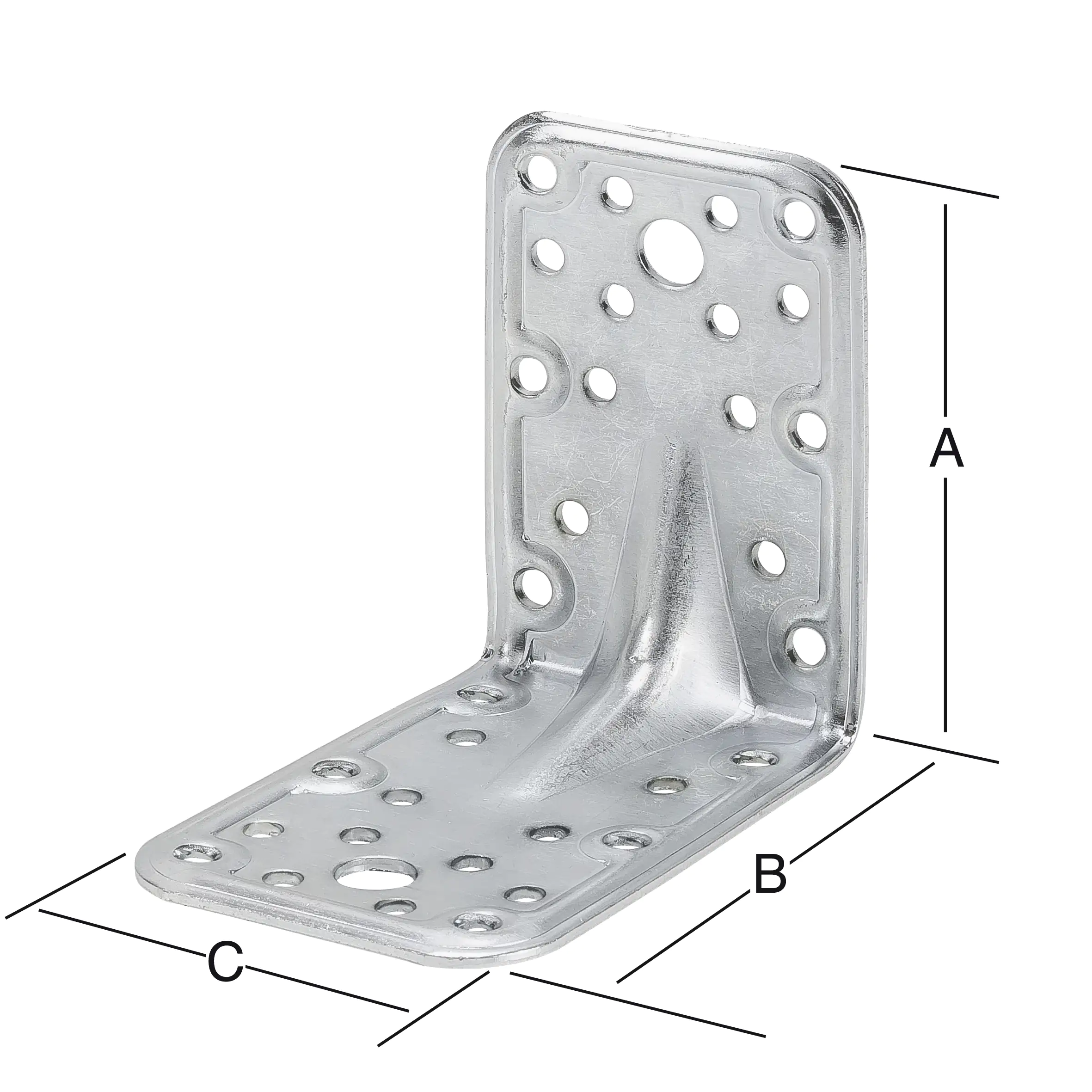 Vormann Combi-Winkelverbinder verzinkt 60 x 60 x 50 mm