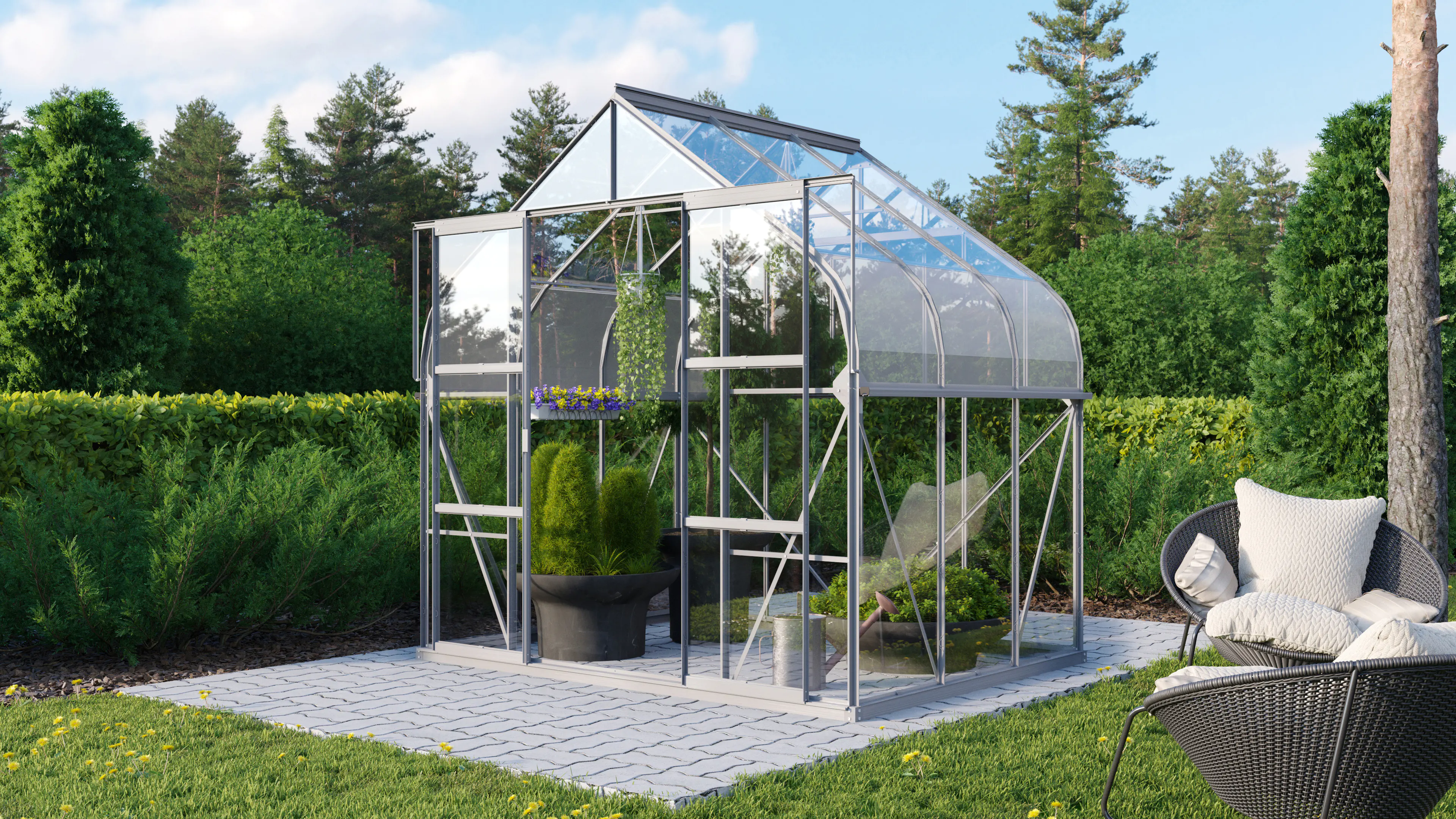 Vitavia Gewächshaus Dione 5000 264 x 195 cm 3 mm Sicherheitsglas Vitavia Gewächshaus Dione 5000 264 x 195 cm 3 mm Sicherheitsglas