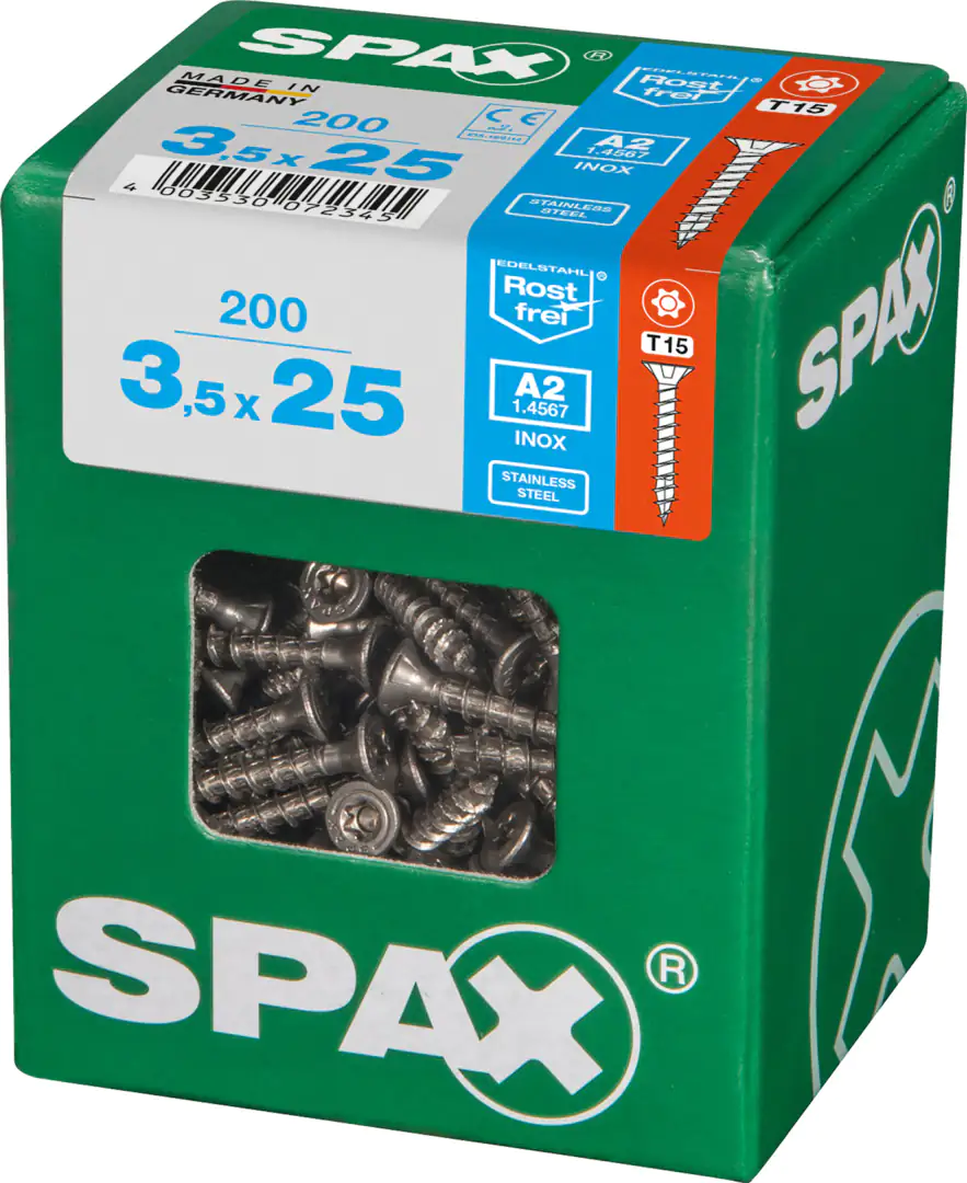 Spax Universalschrauben 3.5 x 25 mm TX 15 - 200 Stk.