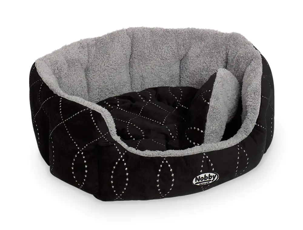 4033766715471 Nobby Komfortbett Ceno oval schwarz/grau