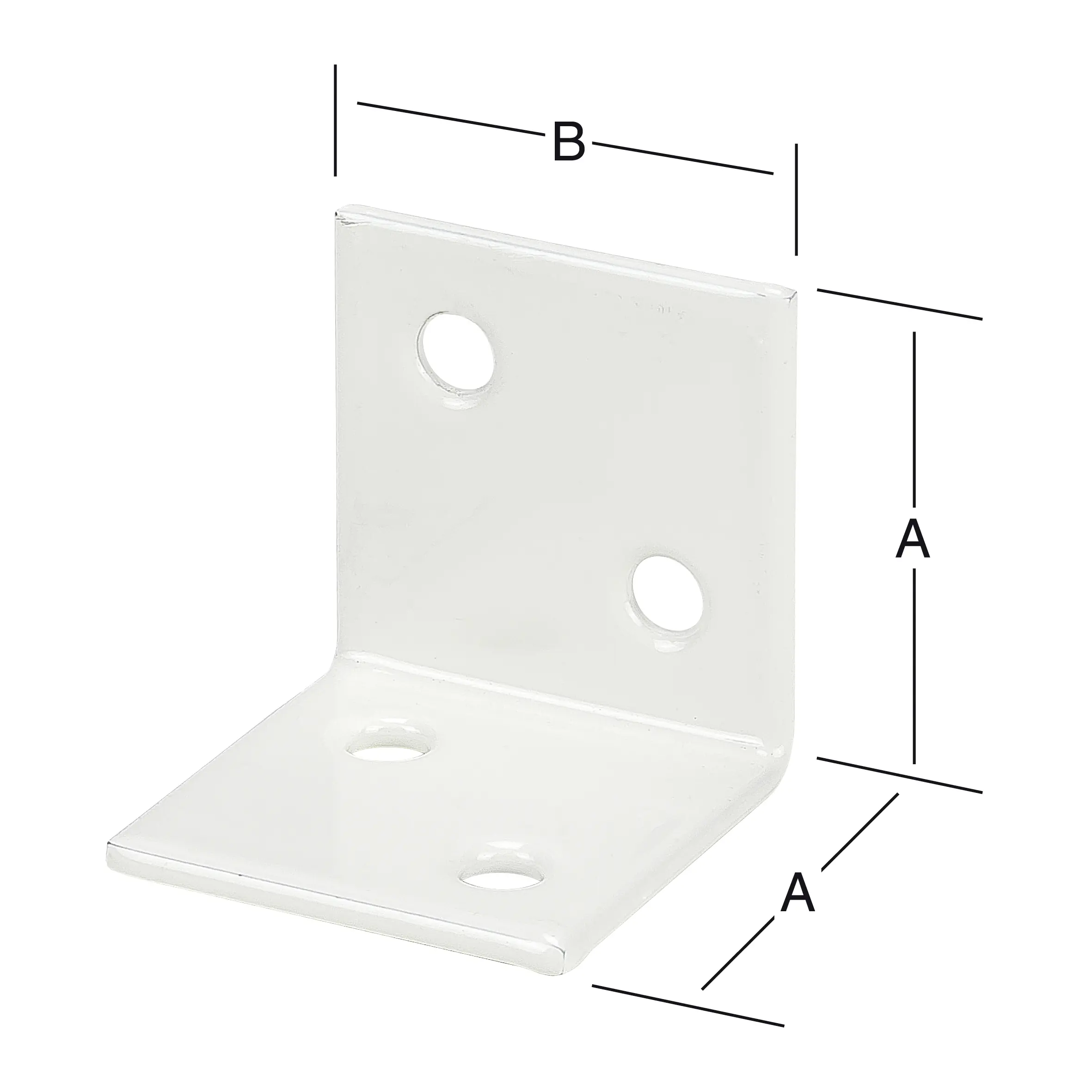 Vormann Breitwinkel weiß 60 x 60 mm