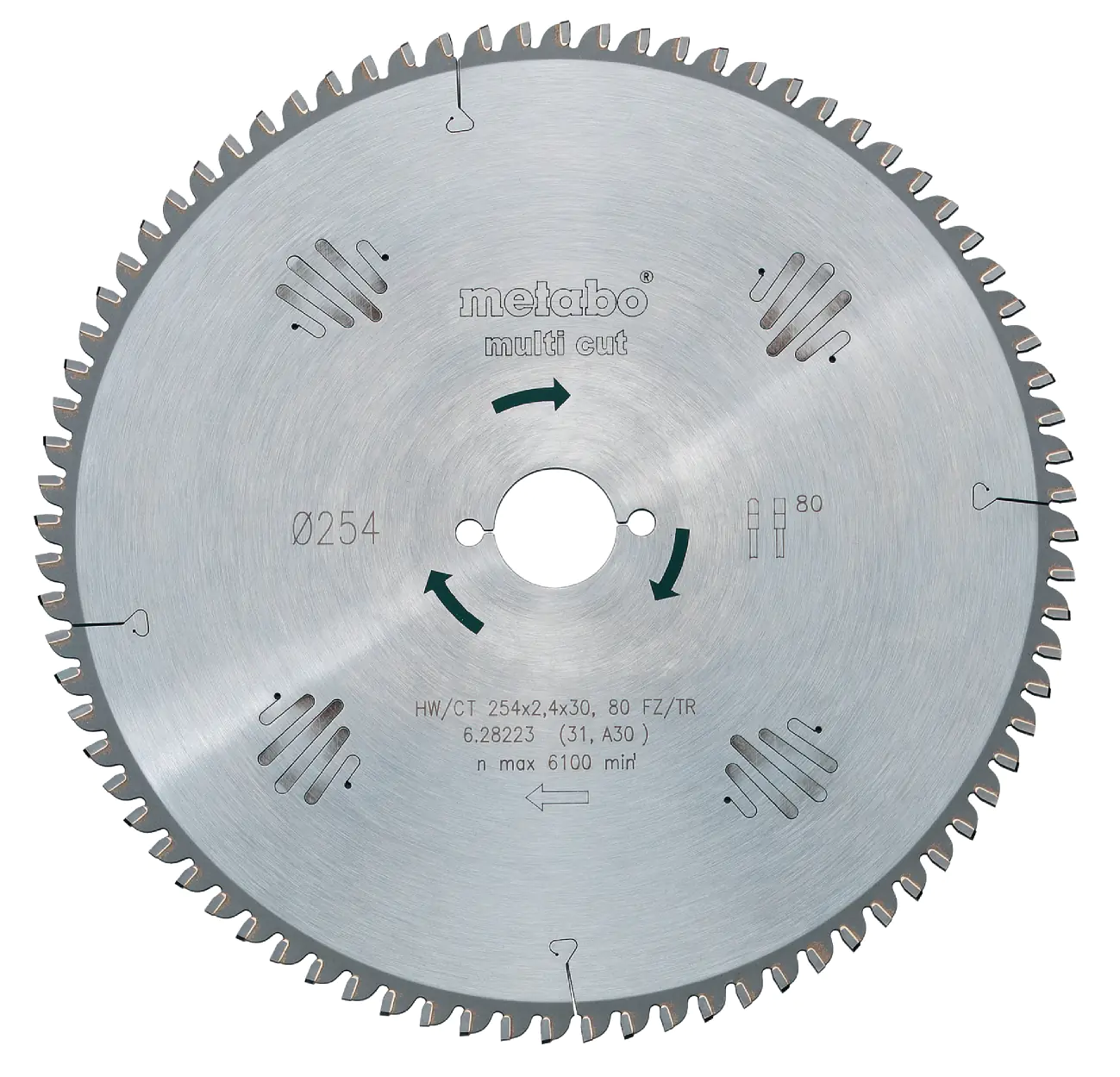 Metabo Kreissägeblatt multi cut professional Ø 254 mm Bohrung Ø 30 mm Metabo Kreissägeblatt multi cut professional Ø 254 mm Bohrung Ø 30 mm