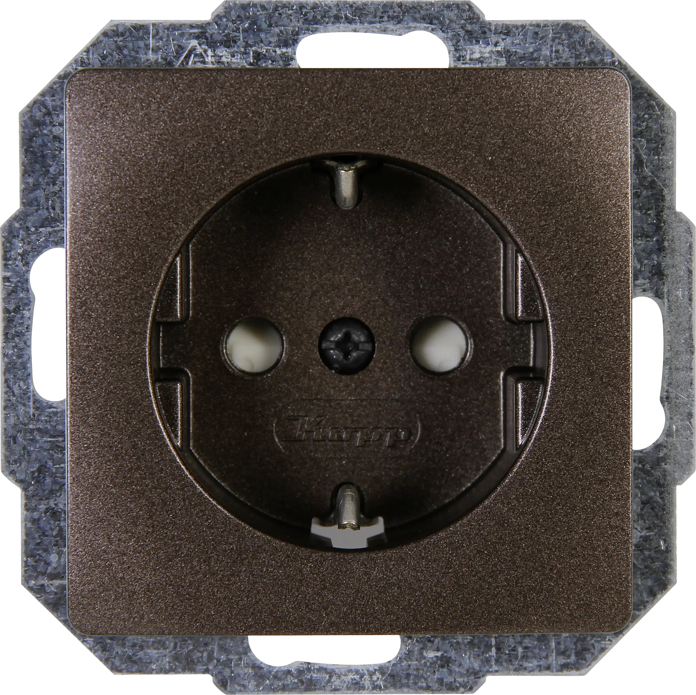 4008224454896_1120795 Kopp Schutzkontakt-Steckdose Paris palisander, 920626085