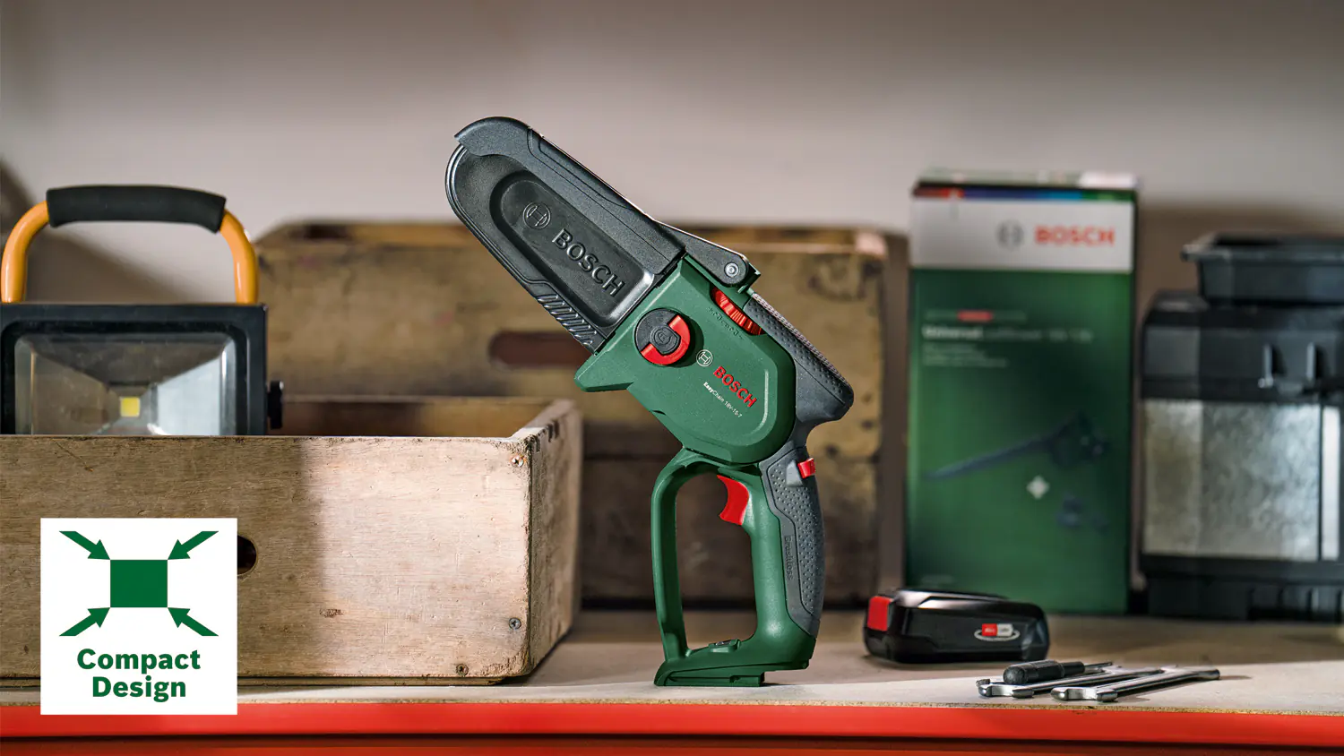 Bosch Akku-Kettensäge EasyChain 18V Solo Bosch Akku-Kettensäge EasyChain 18V Solo