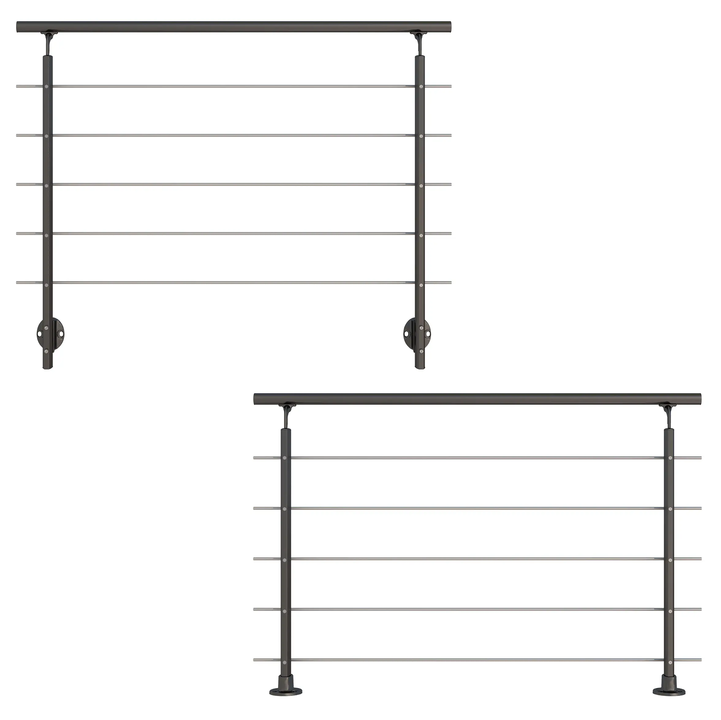 DOLLE Geländerset PS 151 Aluminium anthrazit 150 cm