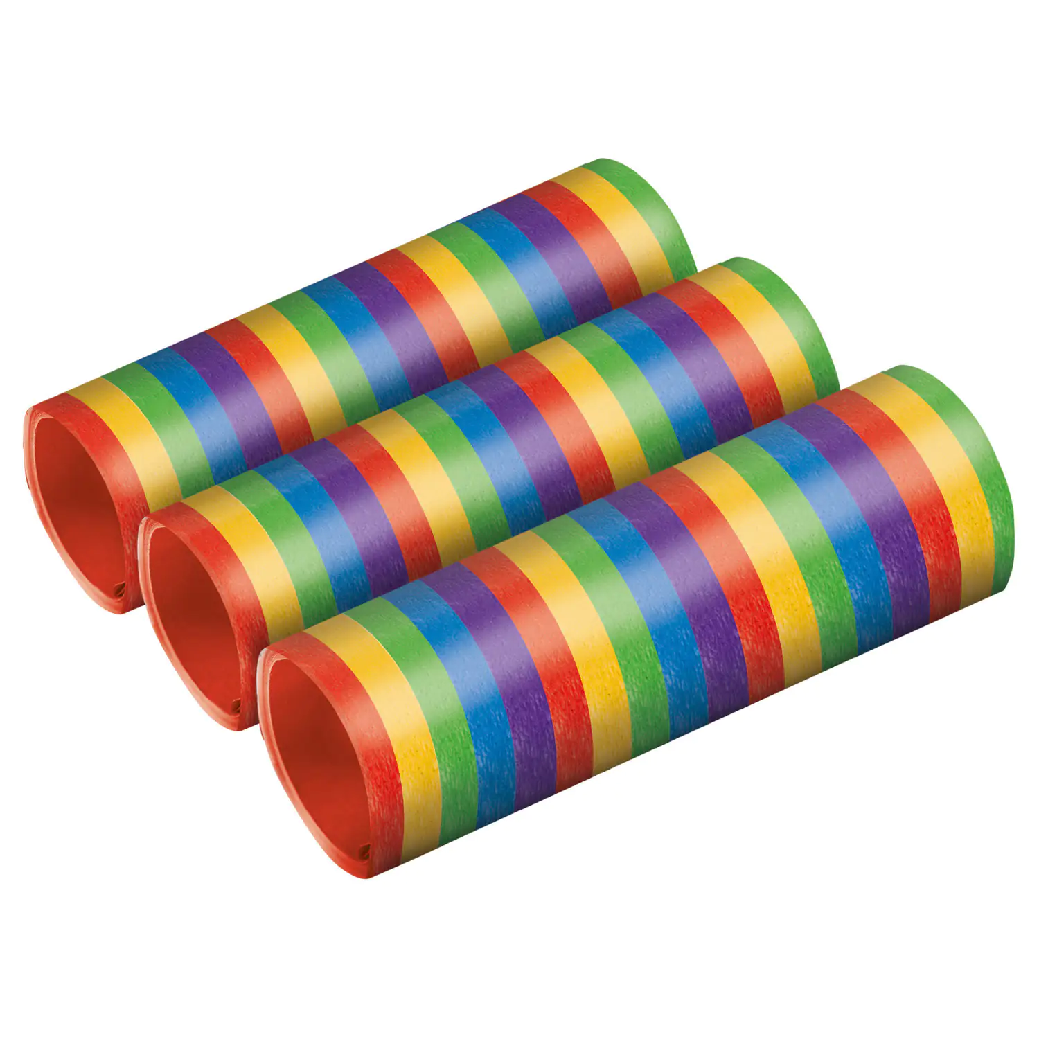 3 Luftschlangen Bright Rainbow metallisch Papier 0,7 x 400 cm 3 Luftschlangen Bright Rainbow metallisch Papier 0,7 x 400 cm