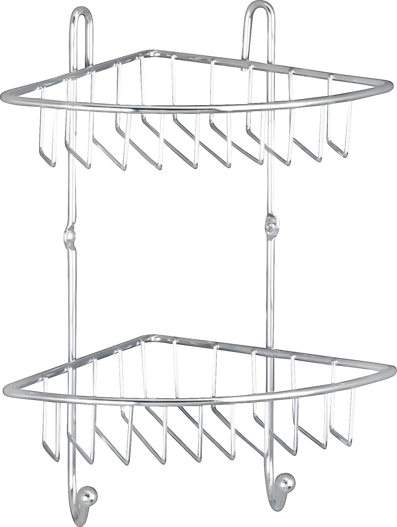 Wenko Eckregal Milano Stahl, chrom, 2 Ablagen Wenko Eckregal Milano Stahl, chrom, 2 Ablagen