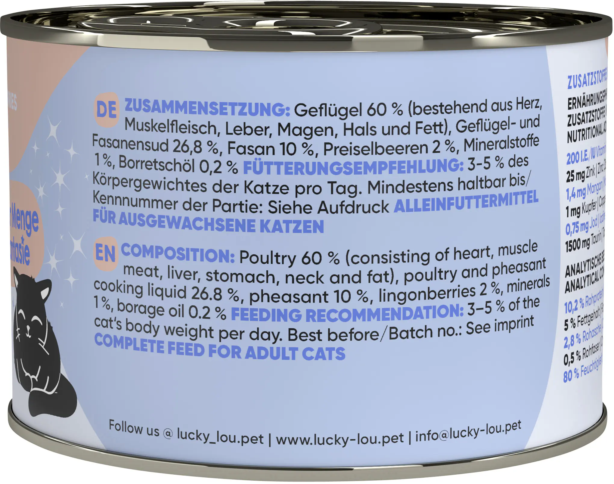 Lucky Lou Lifestage Adult Geflügel und Fasan 200g