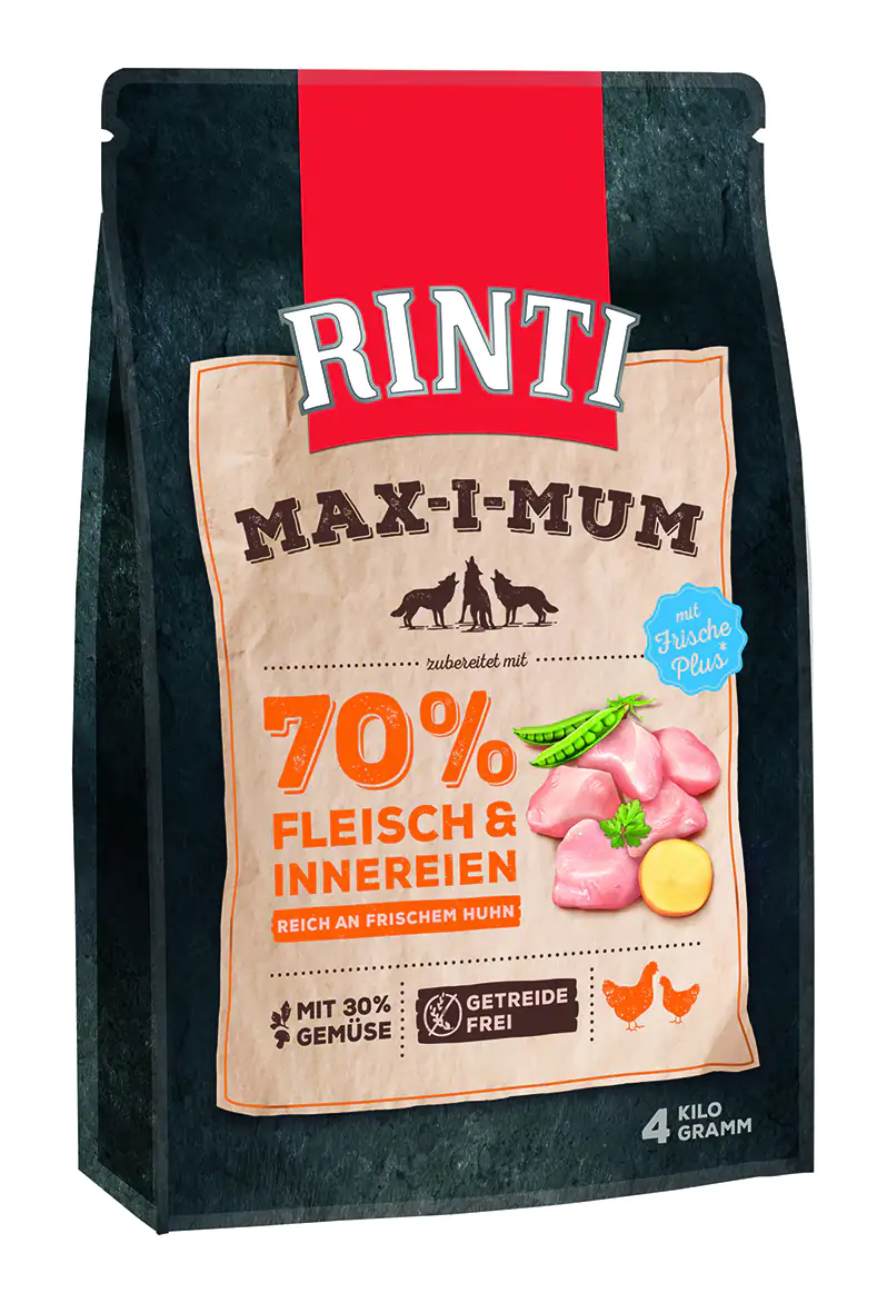 Rinti Max-i-Mum Hundetrockenfutter Adult 4 kg Huhn Rinti Max-i-Mum Hundetrockenfutter Adult 4 kg Huhn