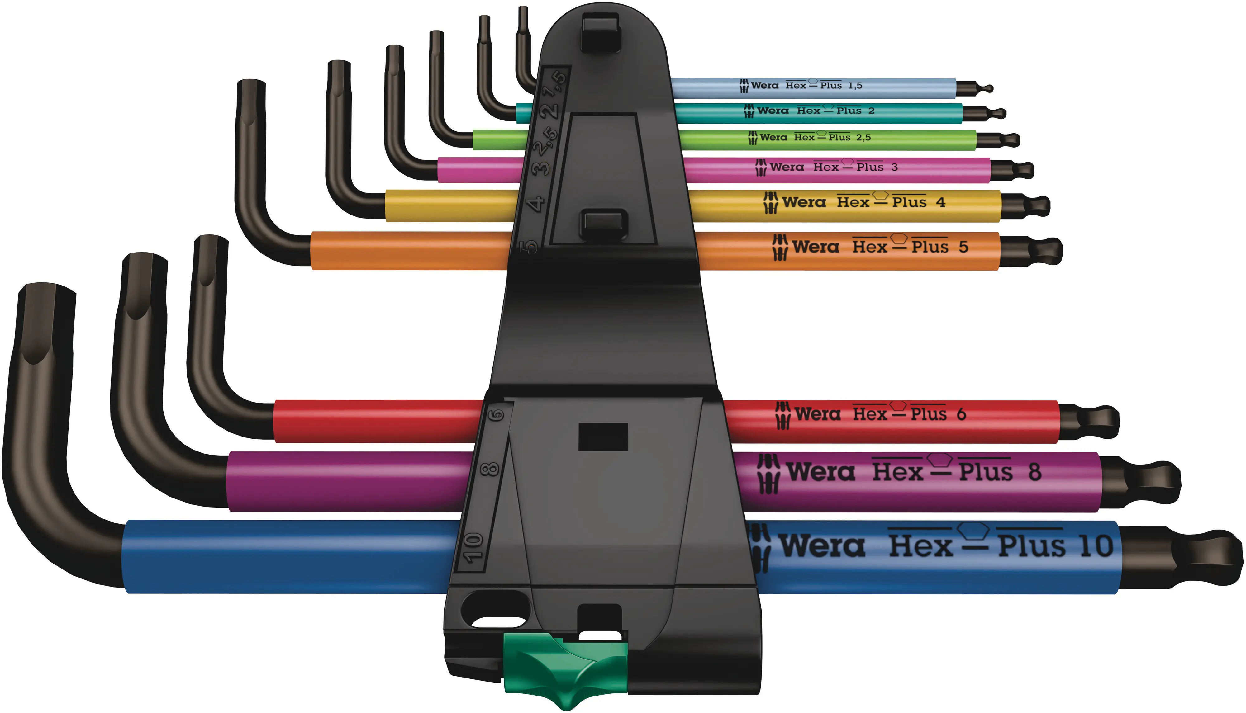 Wera Winkelschlüsselsatz BlackLaser 950/9 Hex-Plus Multicolour 1 9-teilig