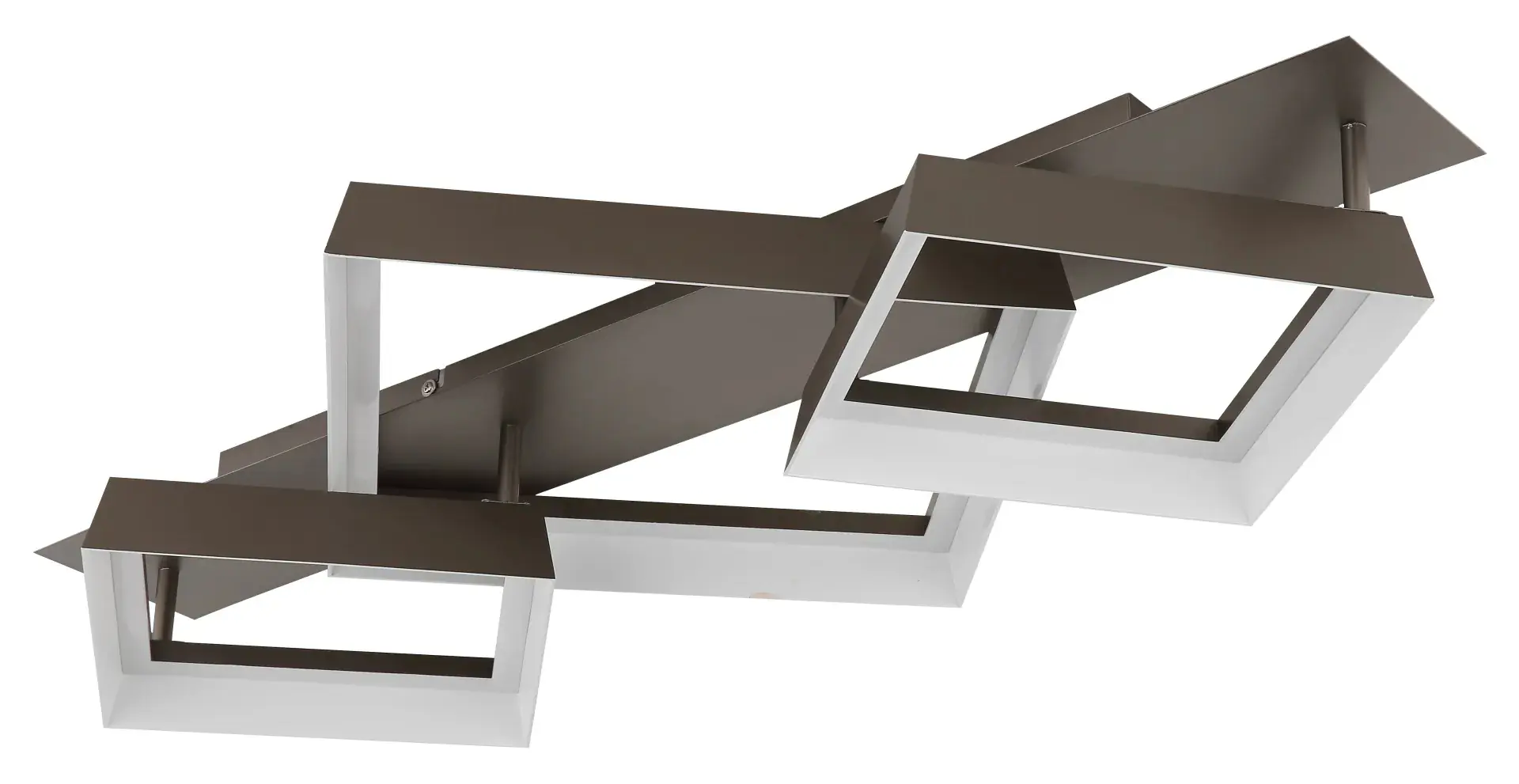 Globo LED-Deckenleuchte Syrakus 24 W 850 lm warmweiß kaffeefarben