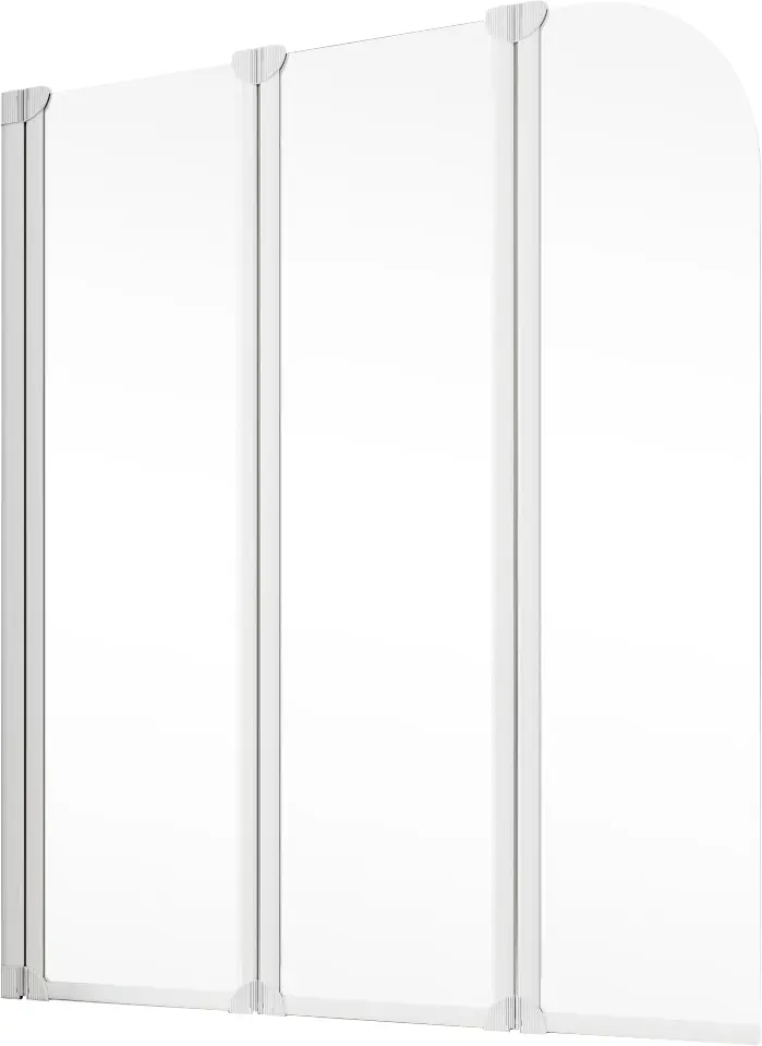 Schulte Badewannenaufsatz EP1654 3-tlg. 125 x 140 cm