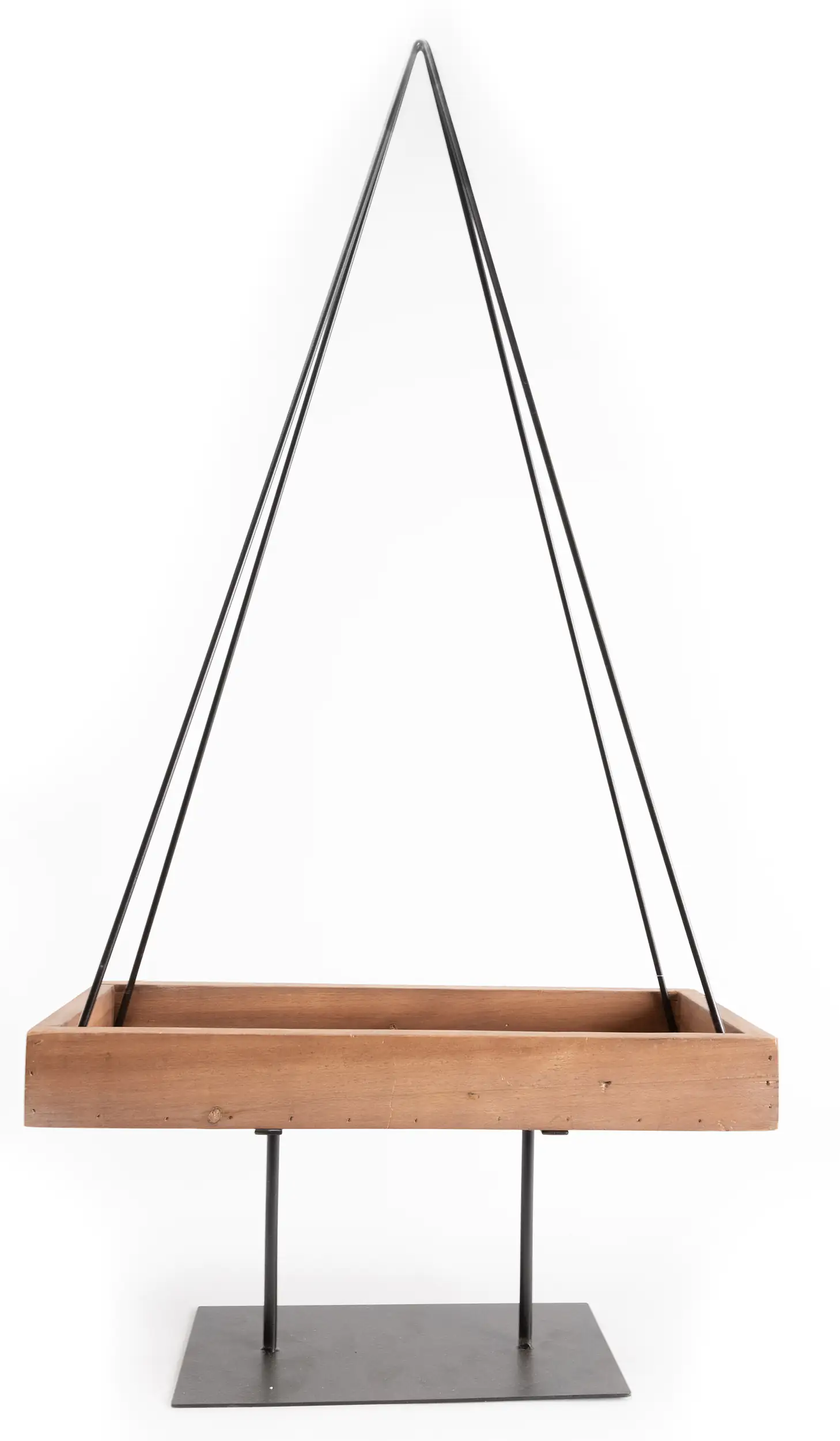 TrendLine Dekofigur Metall Tannenbaum 80 x 40 cm natur-schwarz