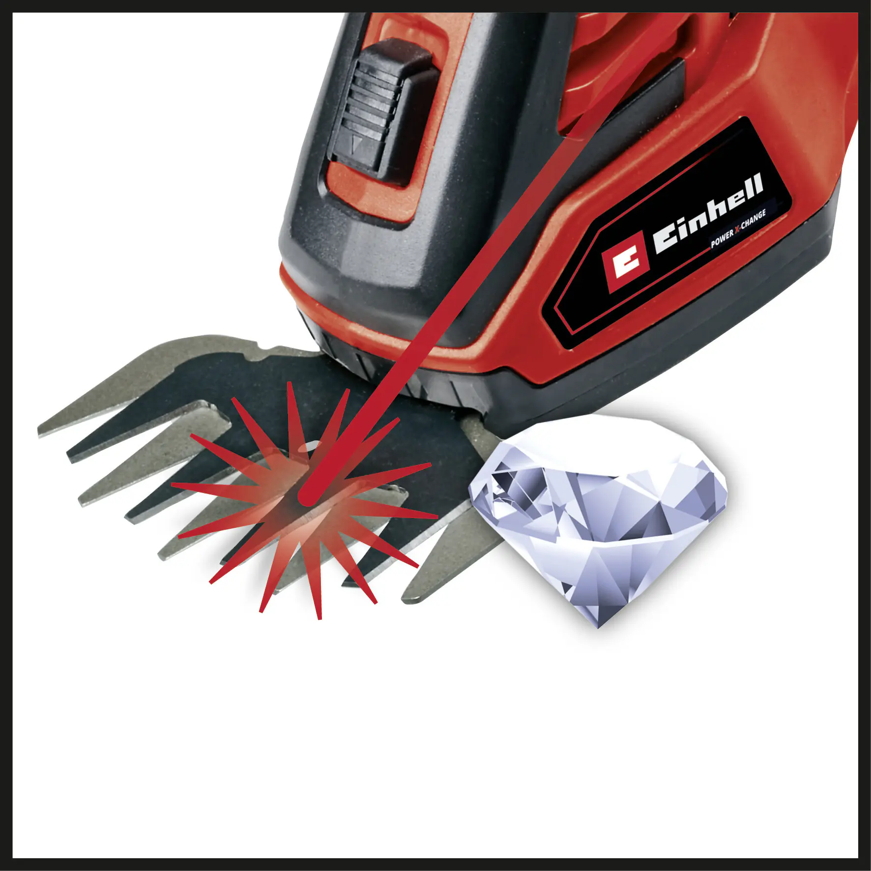 Einhell Akku Gras-/ Strauchschere GE-CG 18/100 Li Solo 20 cm Schnittbreite Einhell Akku Gras-/ Strauchschere GE-CG 18/100 Li Solo 20 cm Schnittbreite