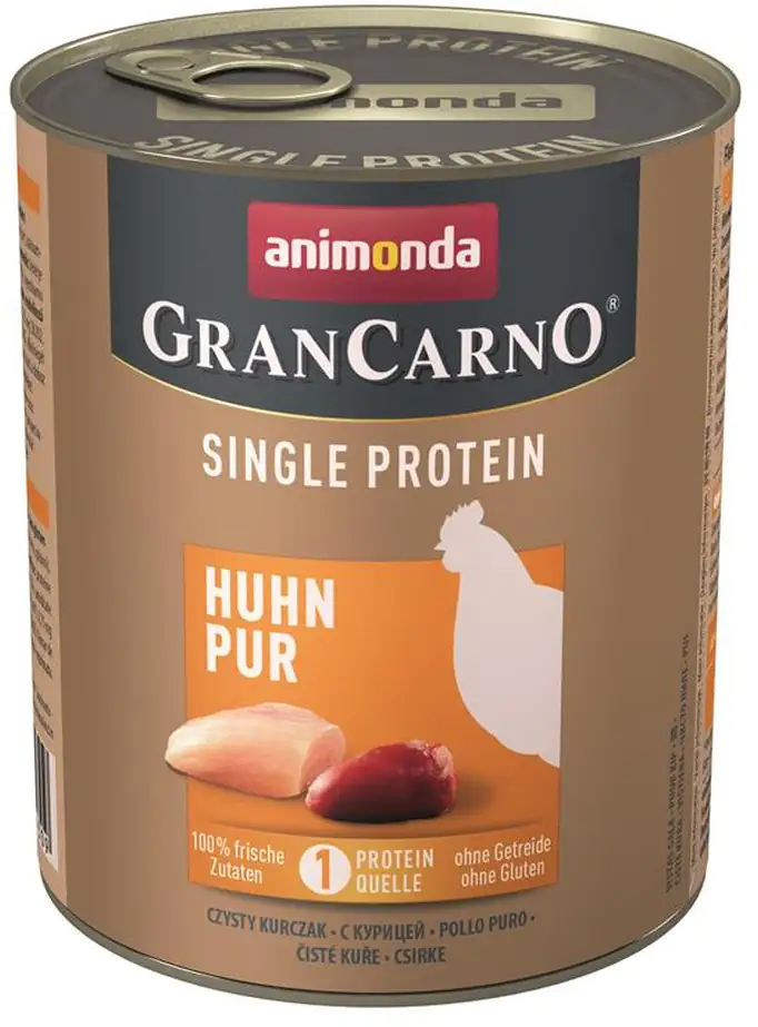 Animonda GranCarno Hundenassfutter Adult Single Protein Huhn pur 800 g